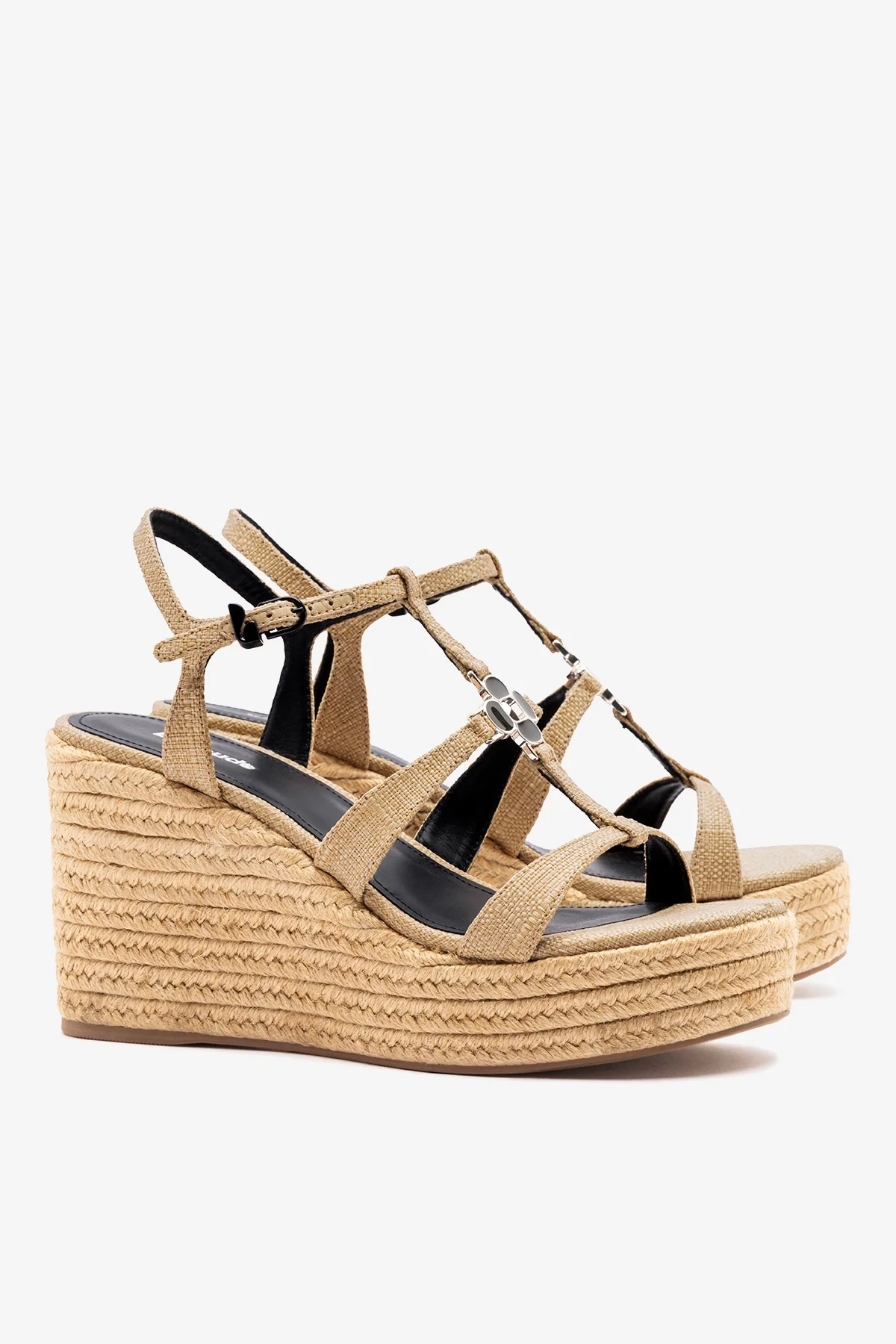 Hana Espadrille Sandal Beige Raffia - Image 3