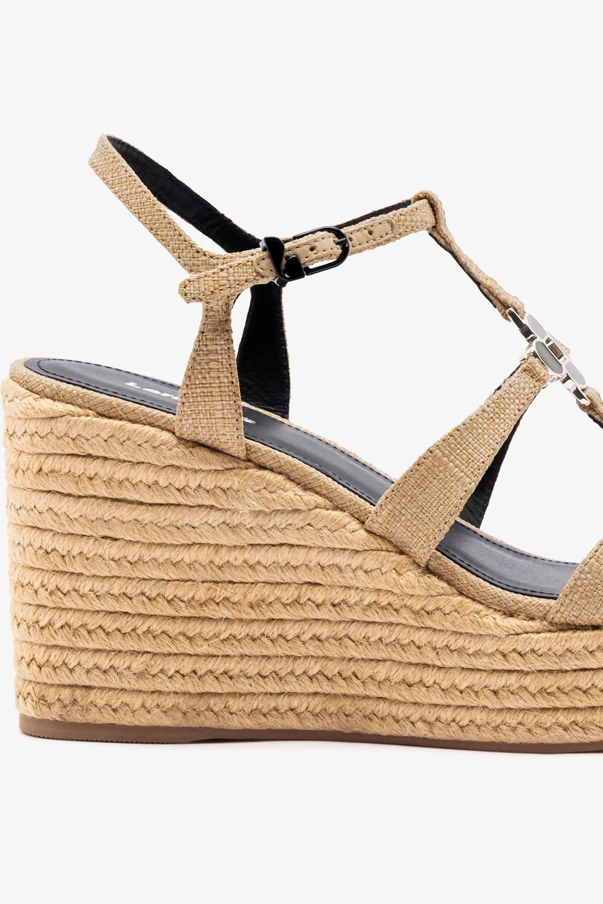 Hana Espadrille Sandal Beige Raffia - Image 4