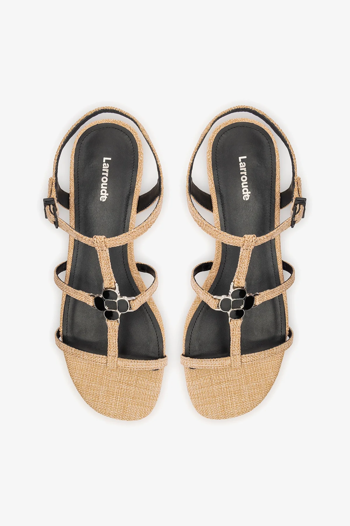 Hana Flat Sandal Beige Raffia - Image 5