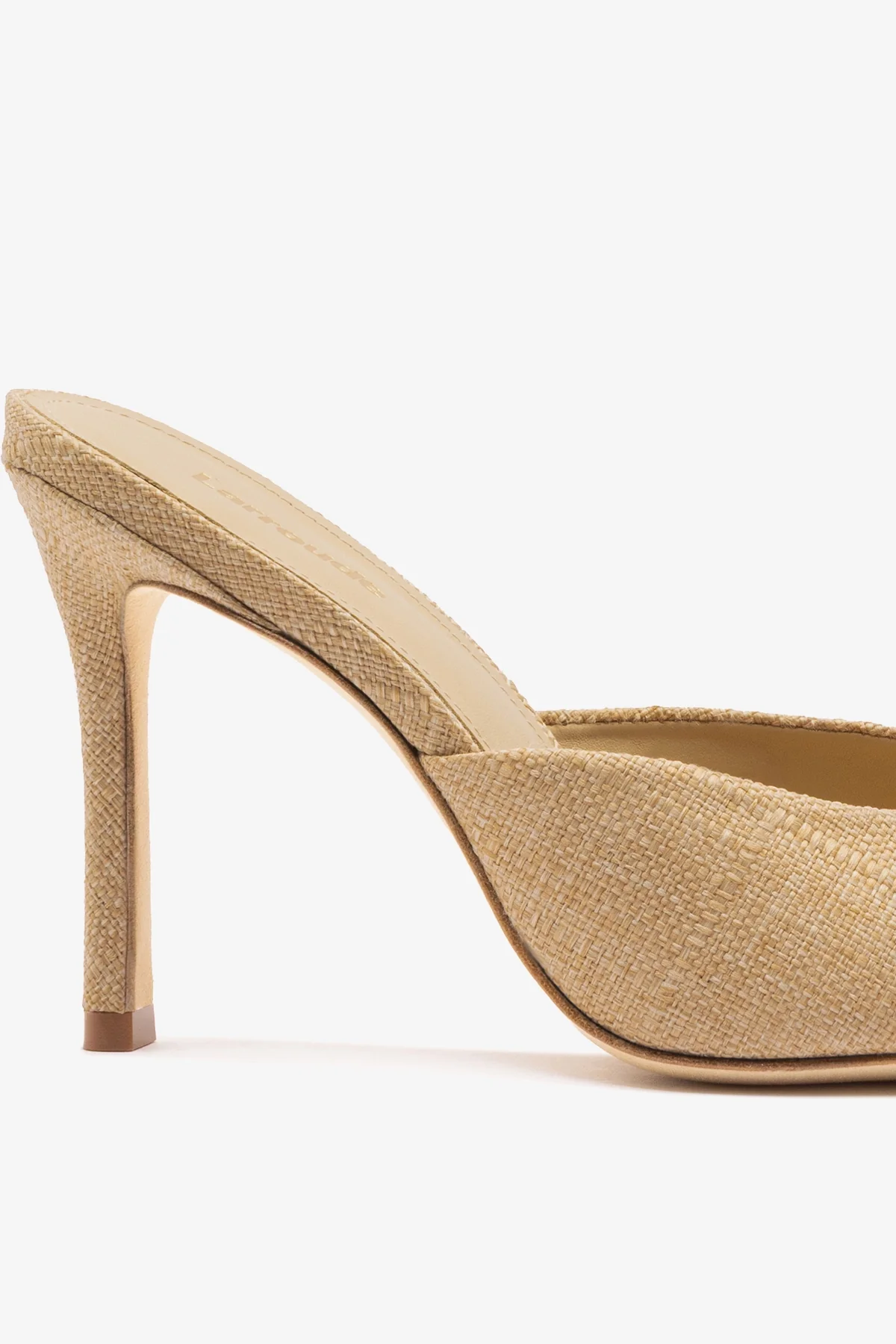Jasmine Hi Mule Beige Raffia - Image 4