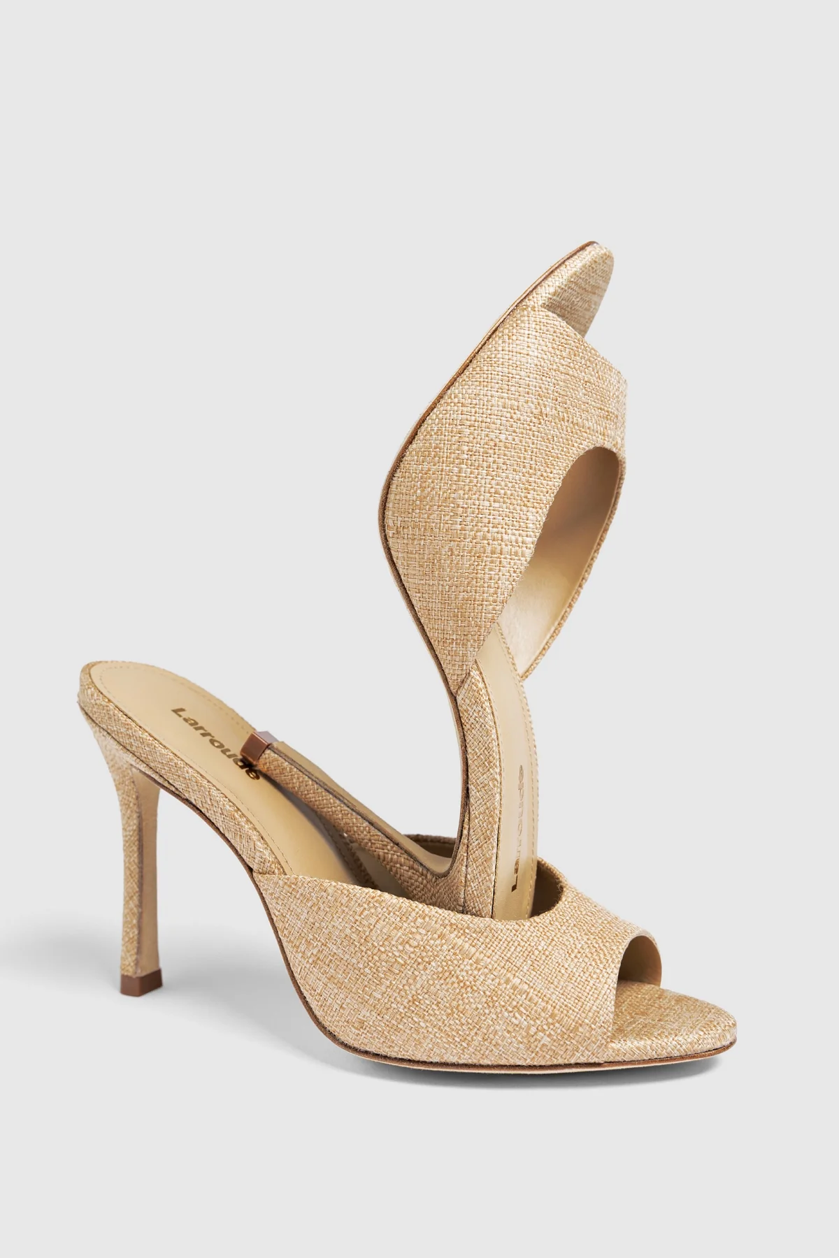 Jasmine Hi Mule Beige Raffia - Image 6