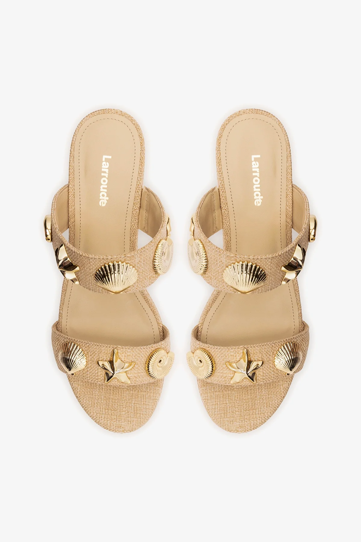 Madison Platform Sandal Beige Raffia - Image 7