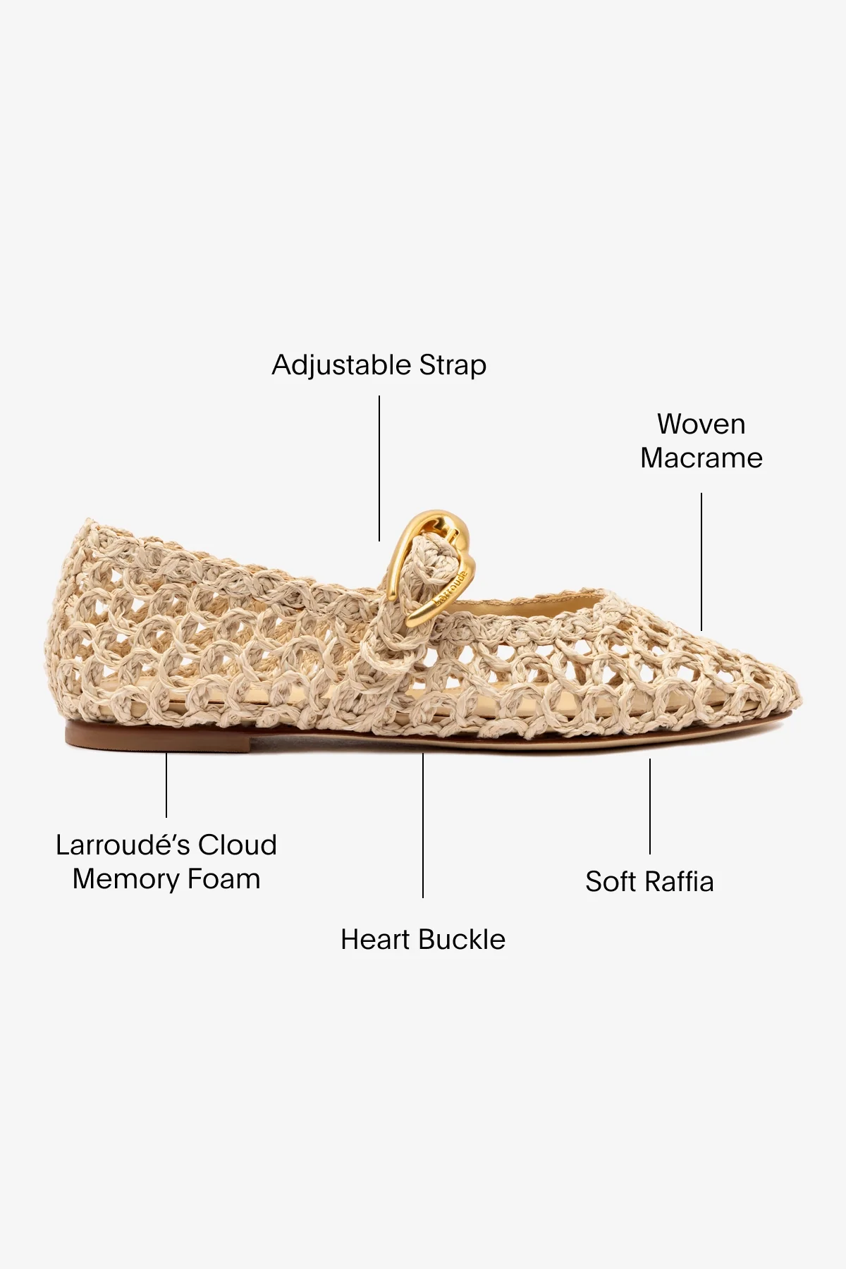 Verona Macrame In Beige Embroidered Raffia - Image 5