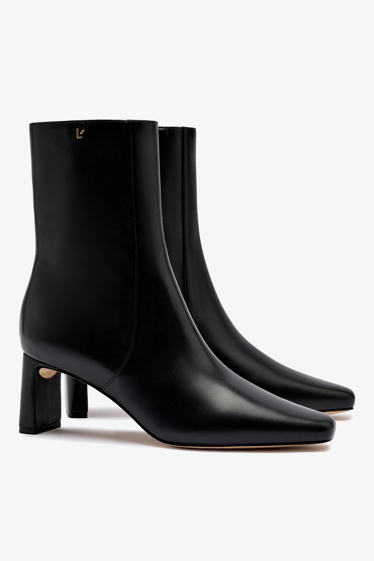 Alexis Bootie In Black Leather - Image 3