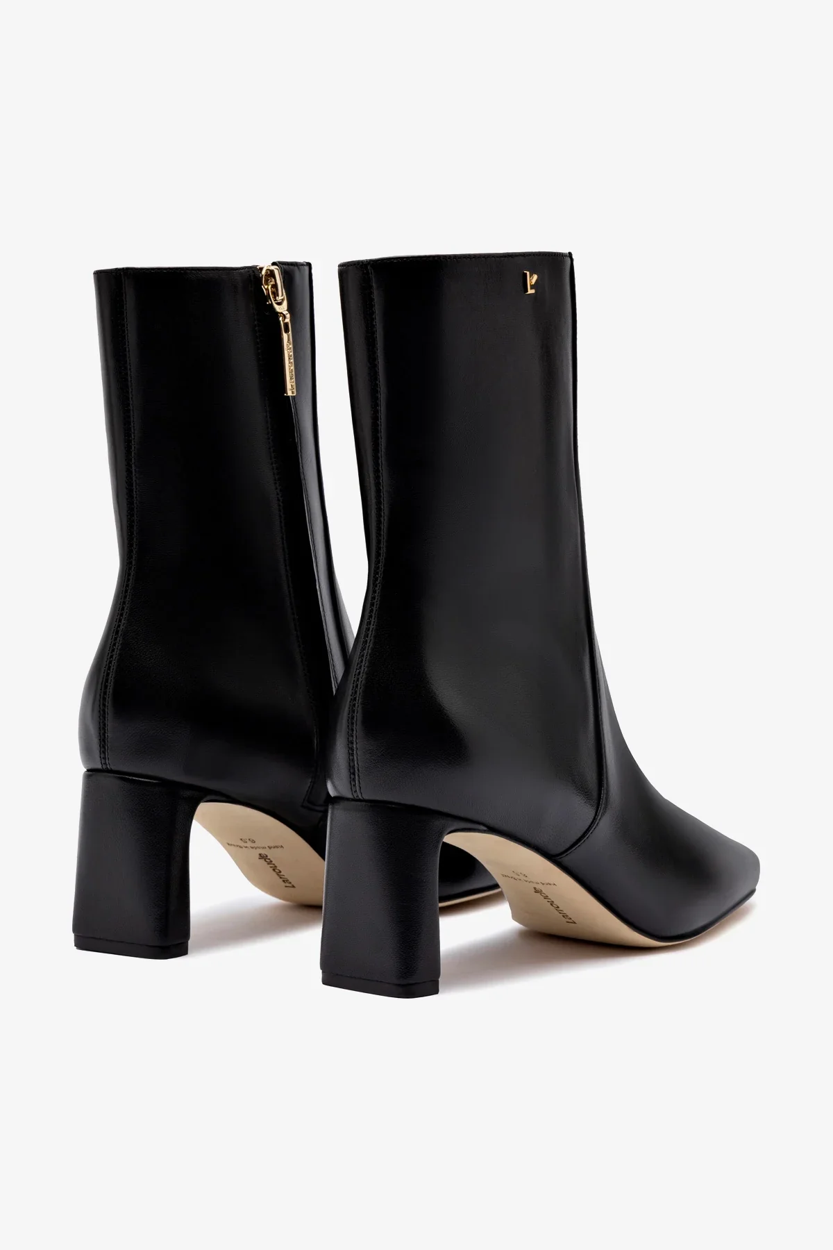 Alexis Bootie In Black Leather - Image 7