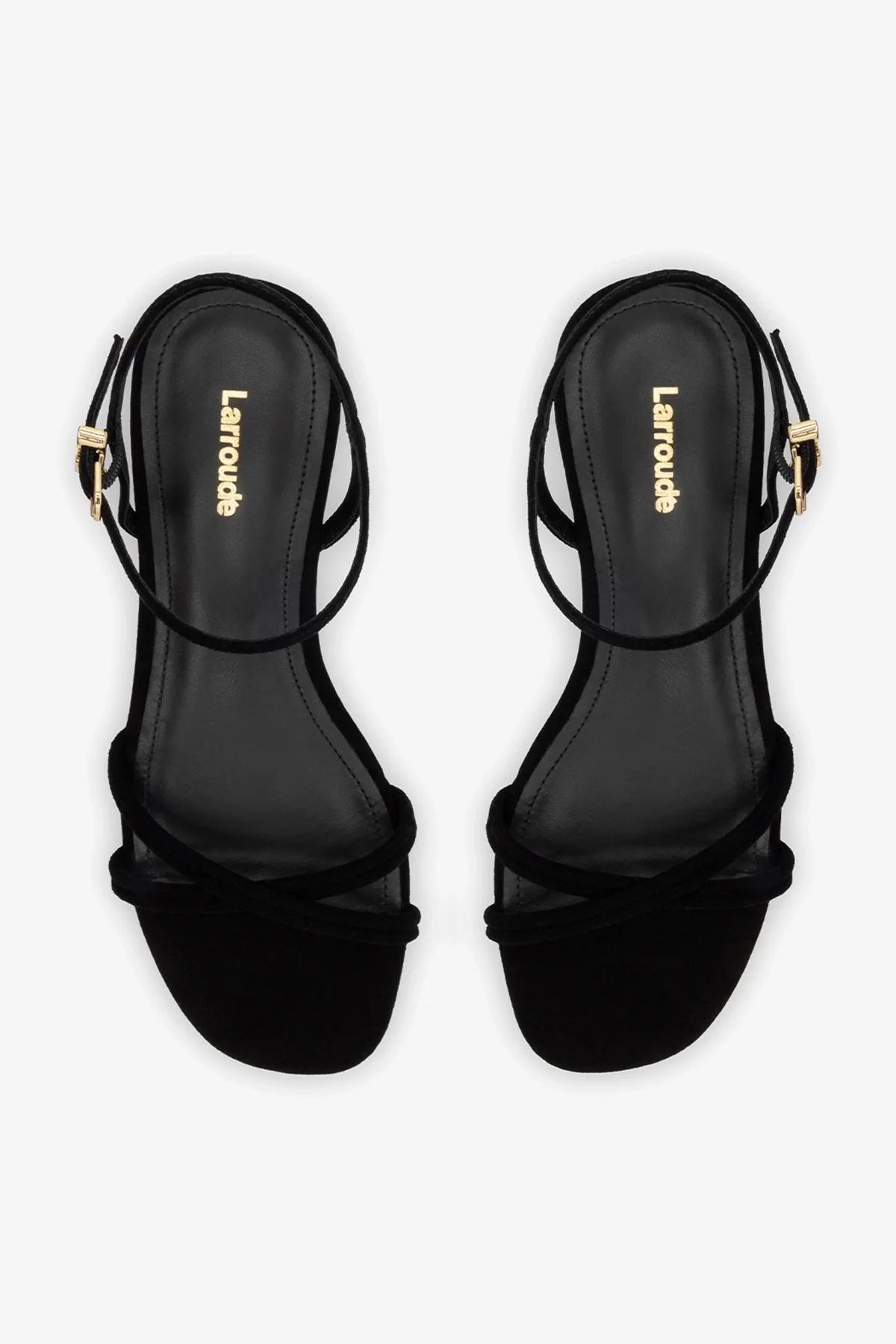 Annie Sandal Ankle Tie In Black Leather - Image 6