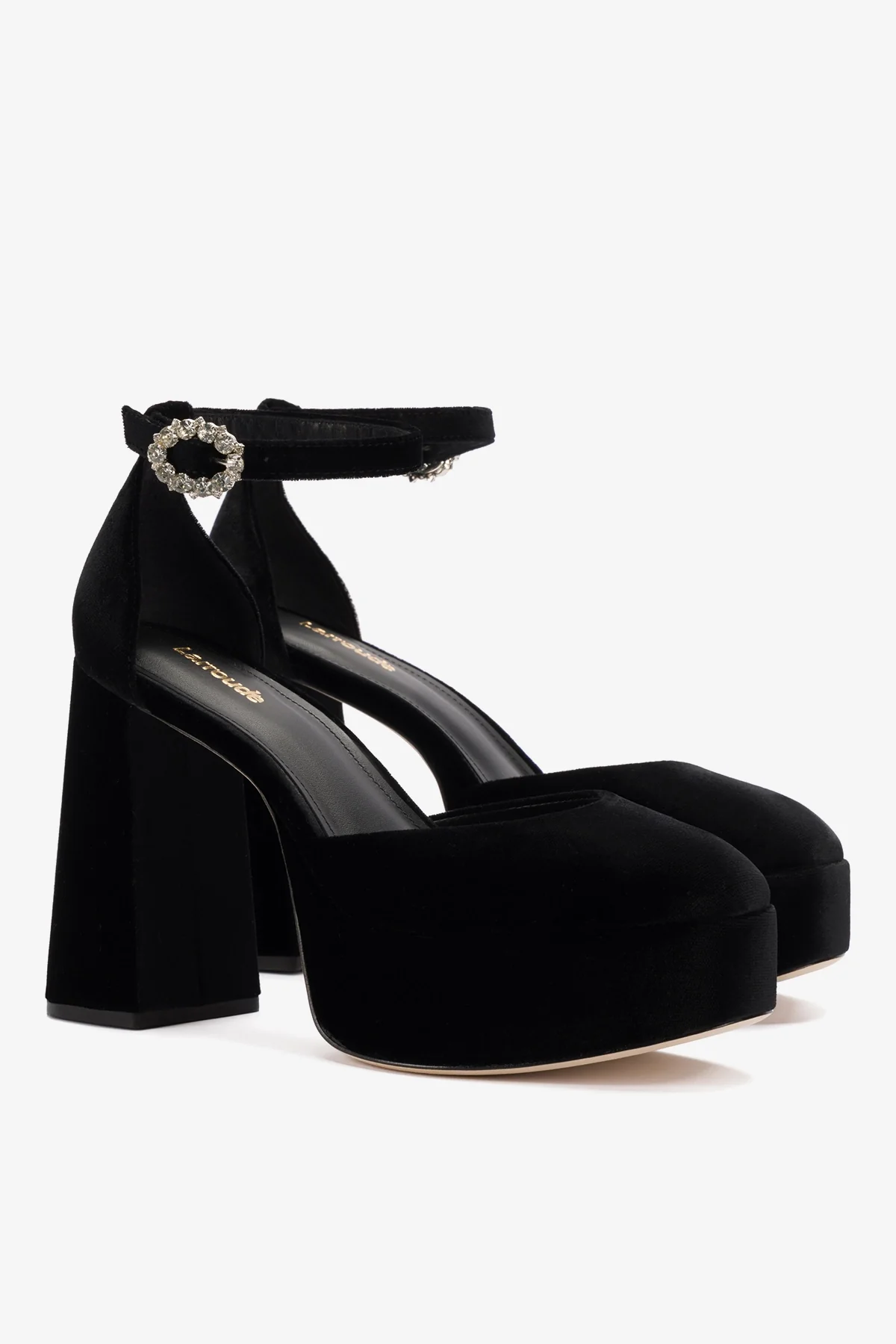 Ari Pump In Black Velvet - Image 3