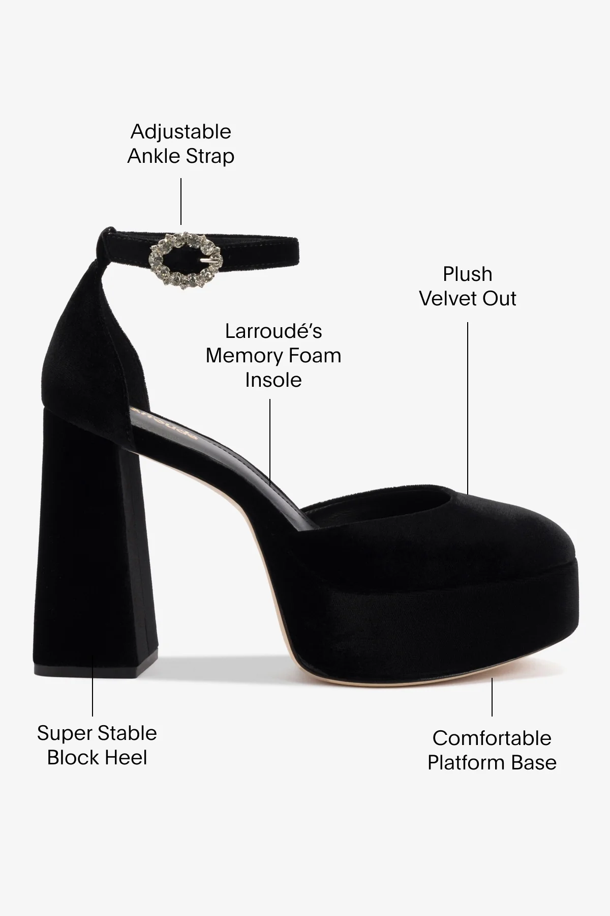Ari Pump In Black Velvet - Image 5