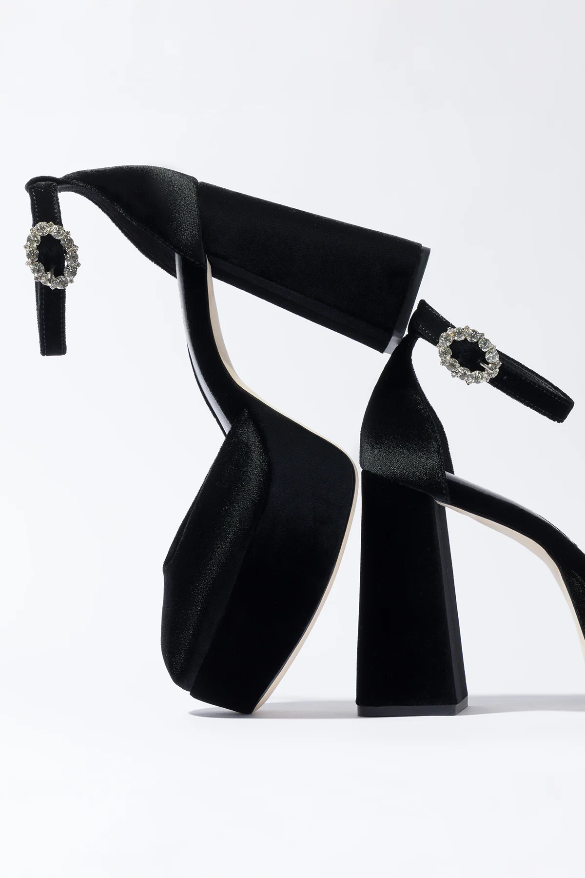 Ari Pump In Black Velvet - Image 6