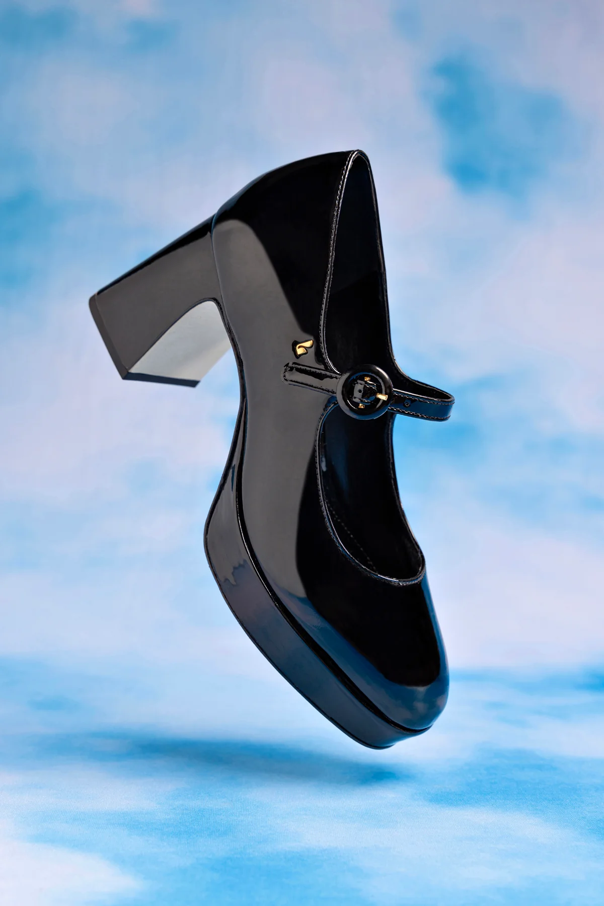 Blair Platform In Black Patent Leather - Image 2