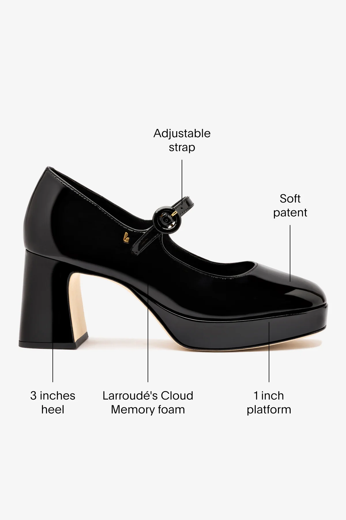 Blair Platform In Black Patent Leather - Image 5