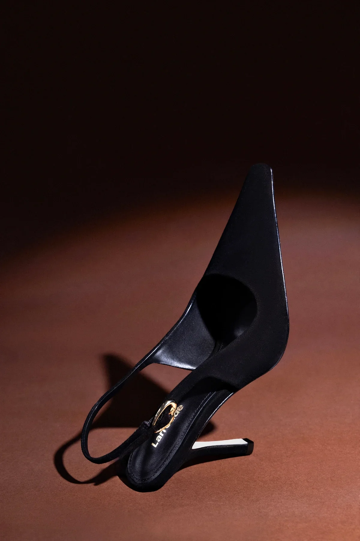 Carine Pump In Black Leather - Image 2