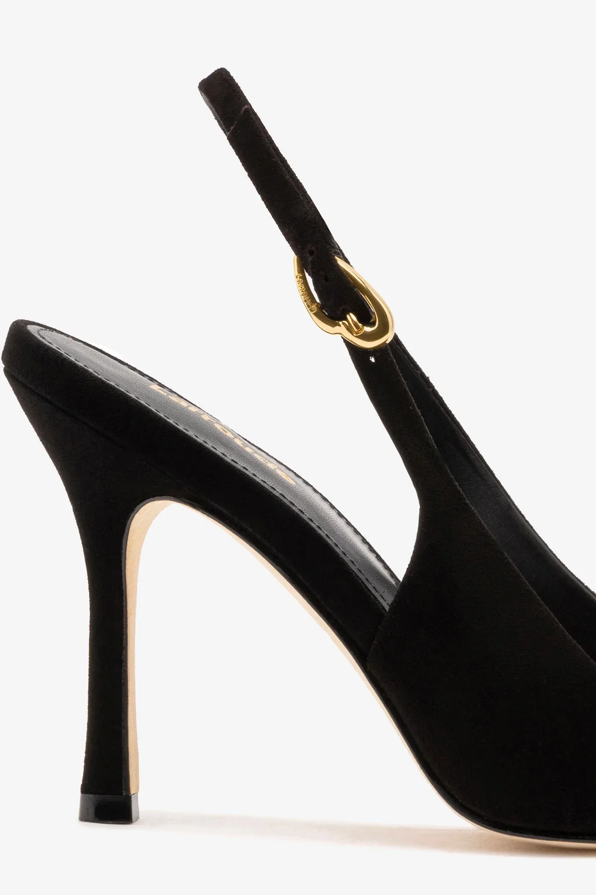 Carine Pump In Black Leather - Image 4