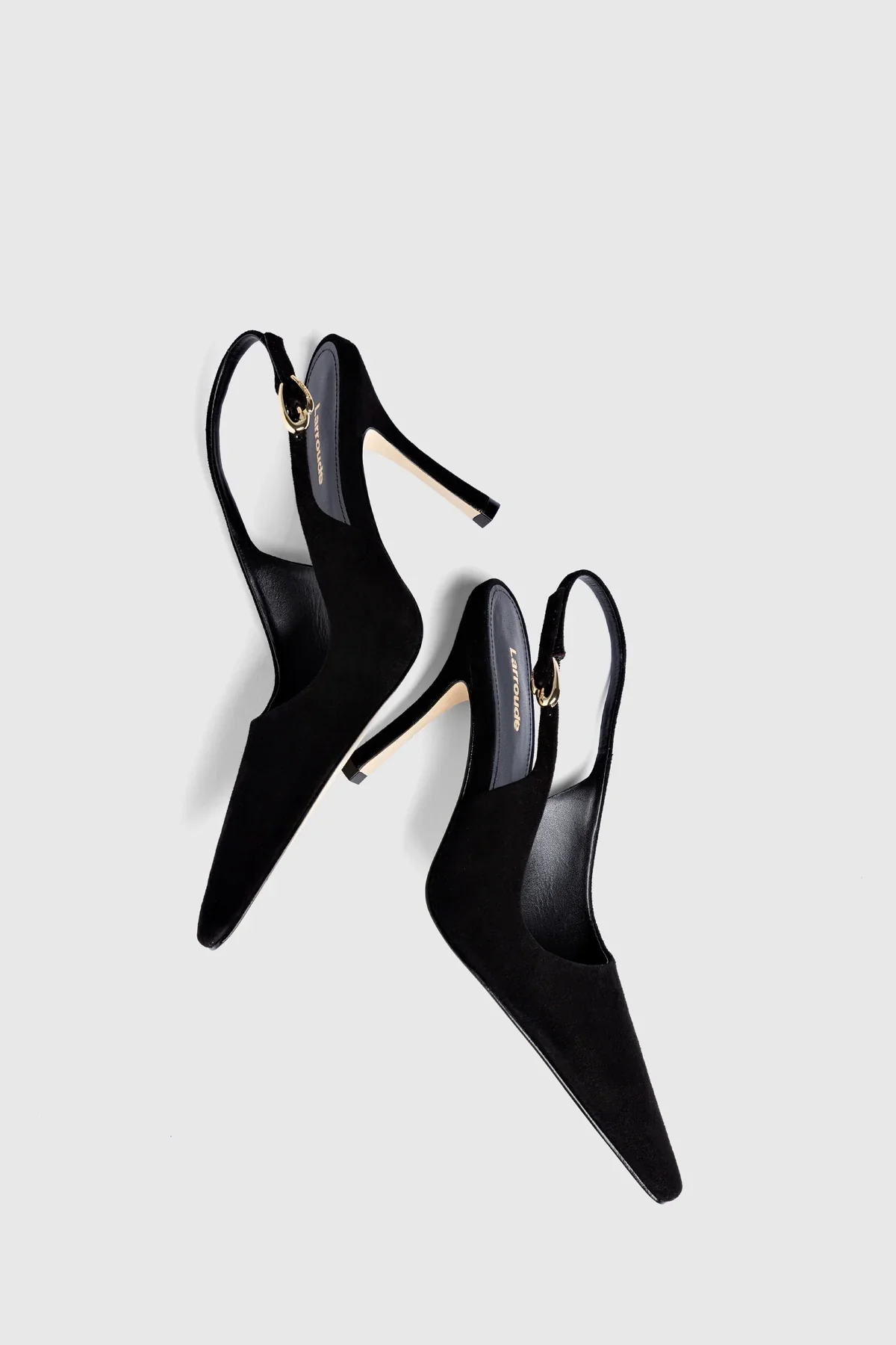 Carine Pump In Black Leather - Image 5