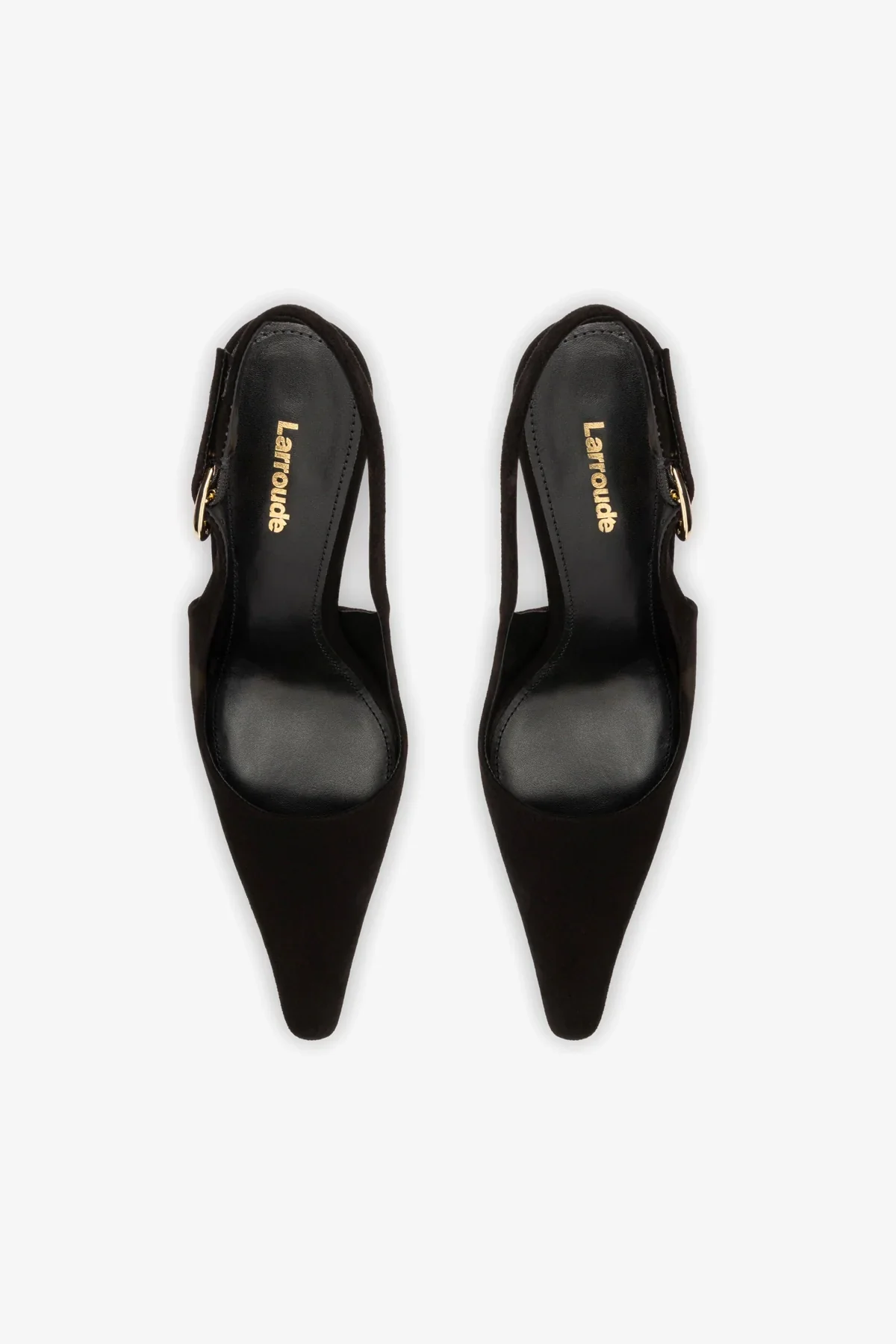 Carine Pump In Black Leather - Image 6