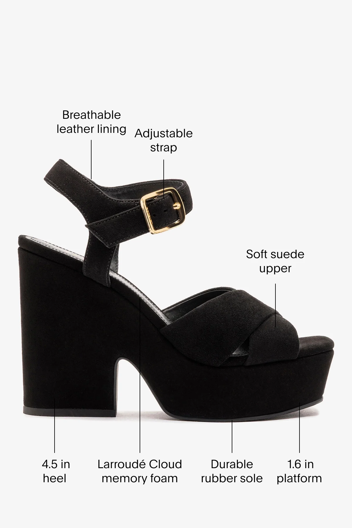 Cher Sandal In Black Leather - Image 5