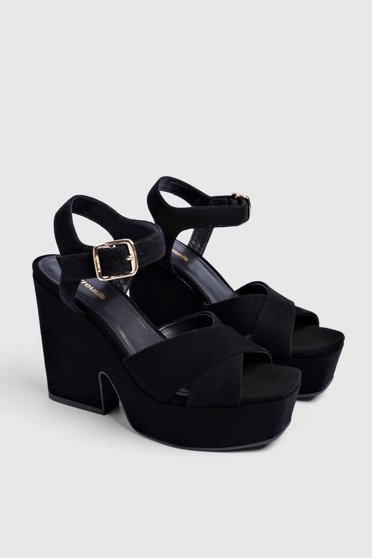 Cher Sandal In Black Leather - Image 6