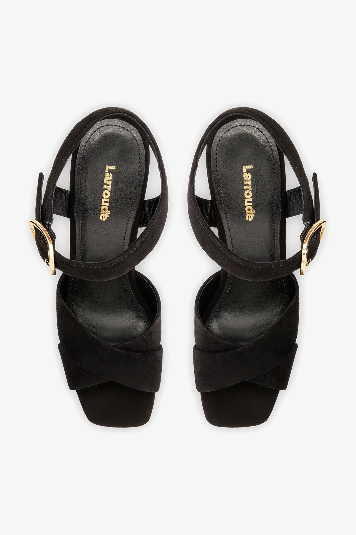 Cher Sandal In Black Leather - Image 7