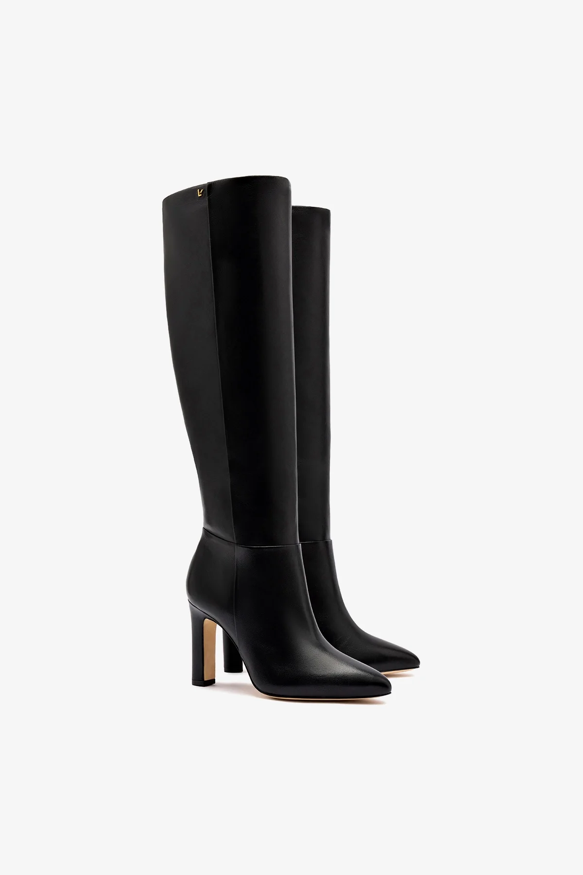 Cindy Hi Boot In Black Leather - Image 3