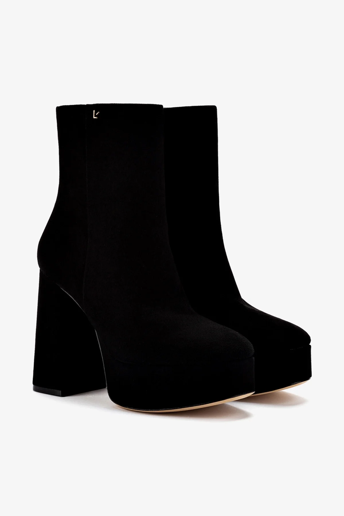 Dolly Boot In Black Suede - Image 3