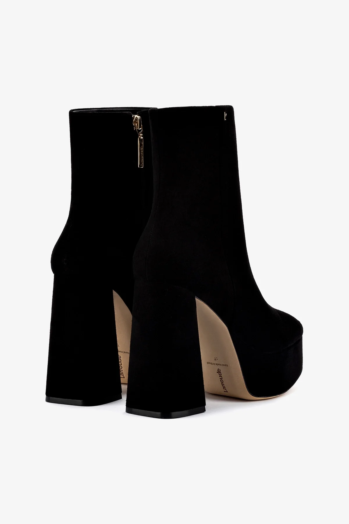 Dolly Boot In Black Suede - Image 7