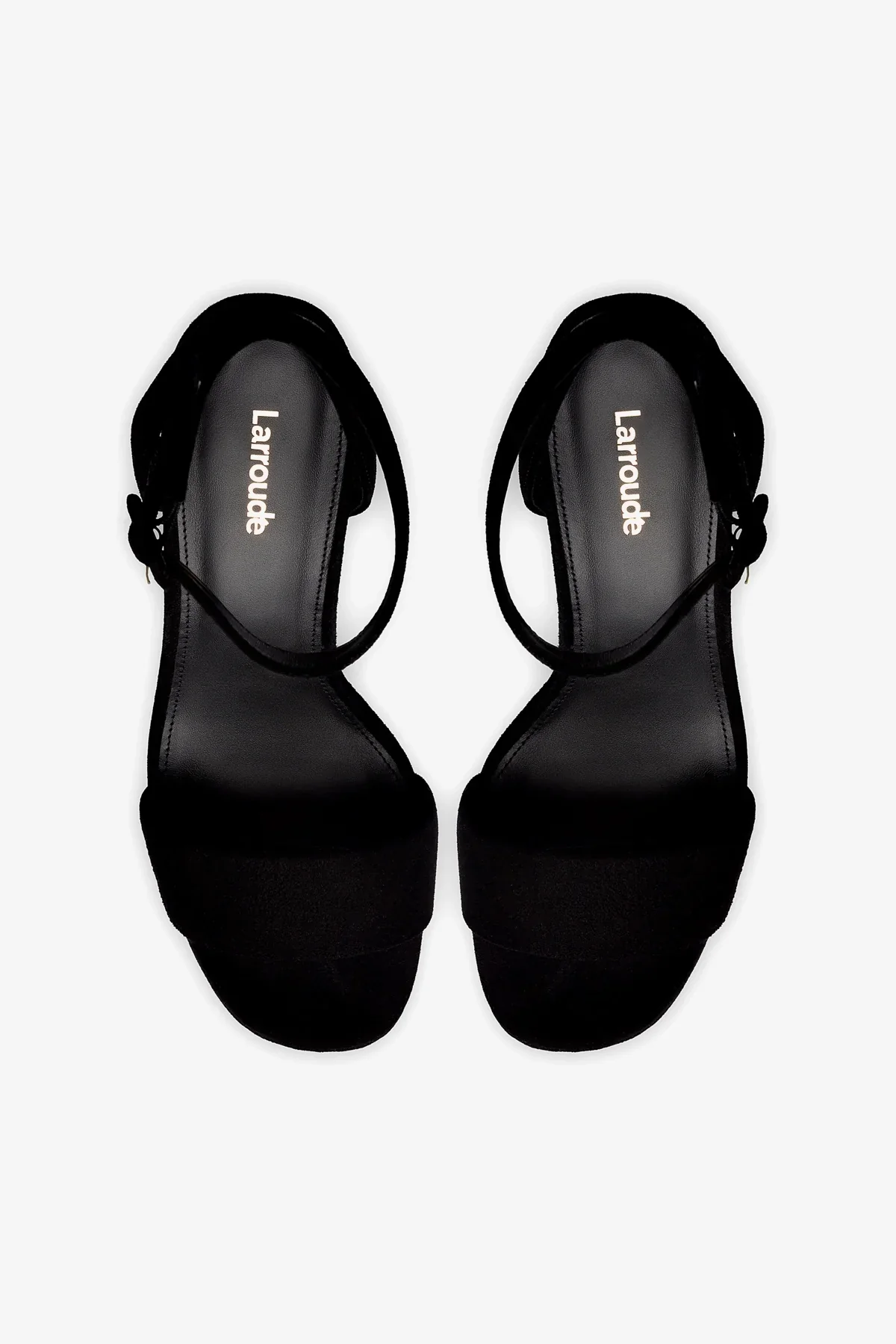 Dolly Sandal In Black Suede - Image 7