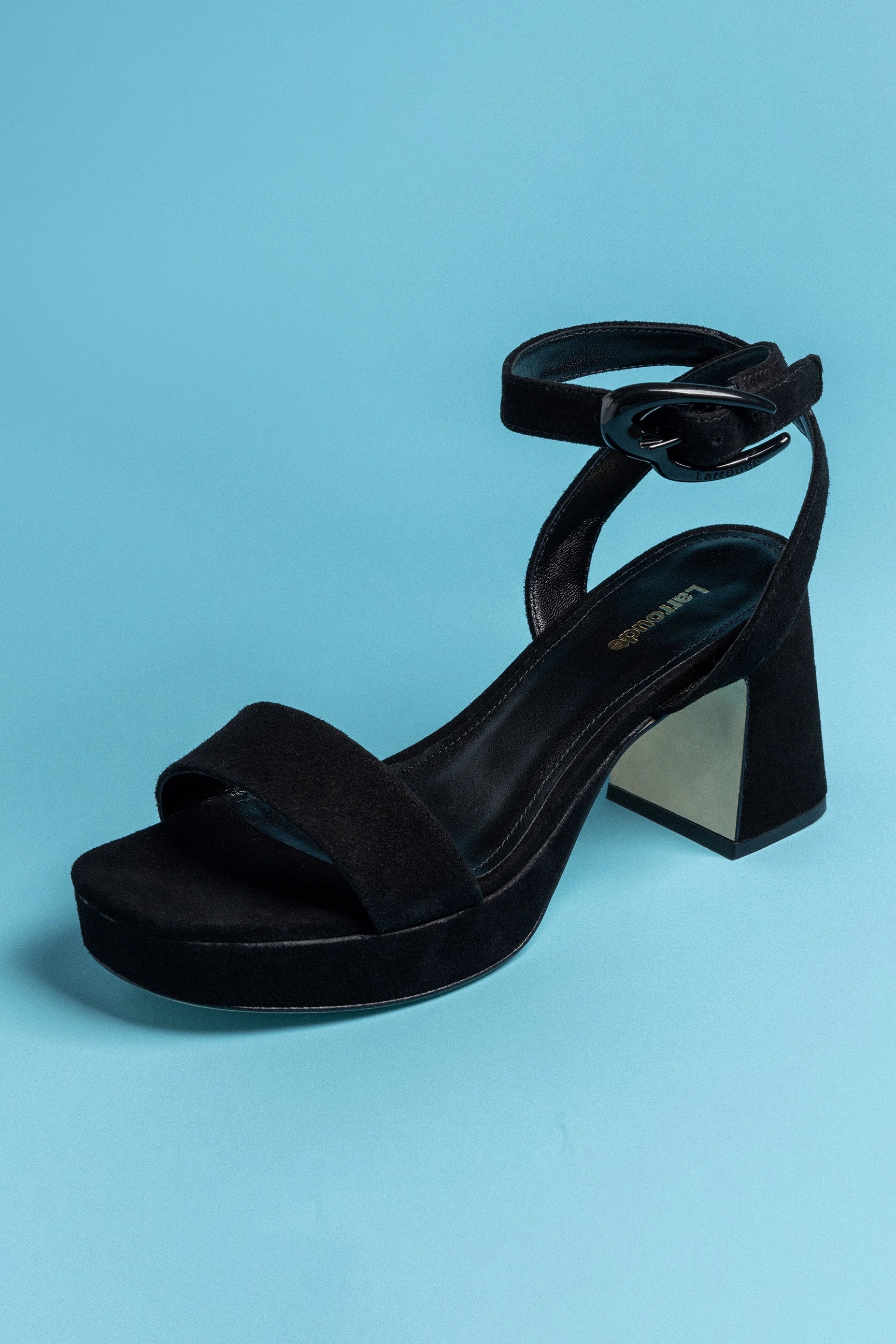 Dolly Verona Low Sandal In Black Suede - Image 5