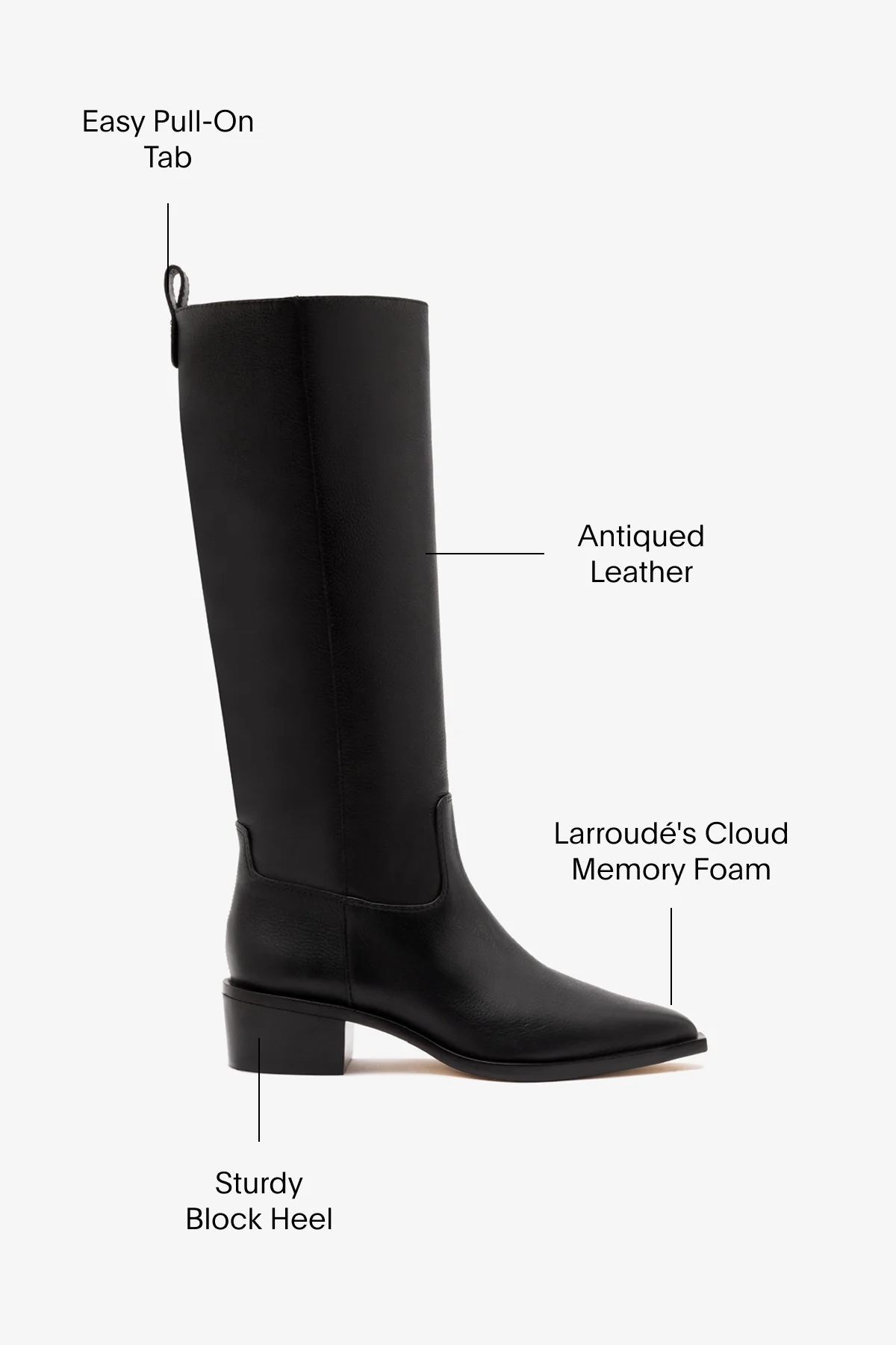 Florencia Boot In Black Leather - Image 5