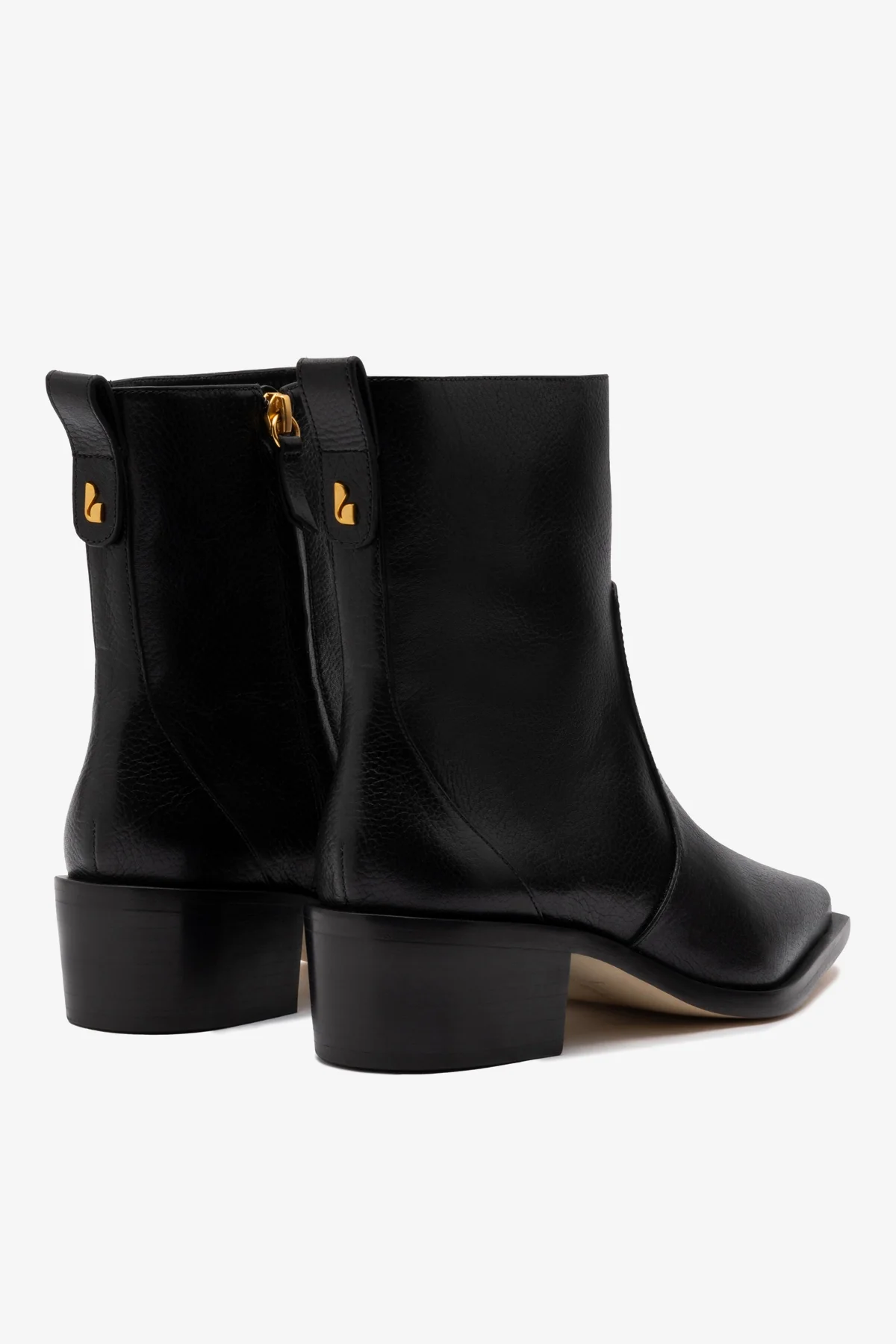 Florencia Low Boot In Black Leather - Image 3