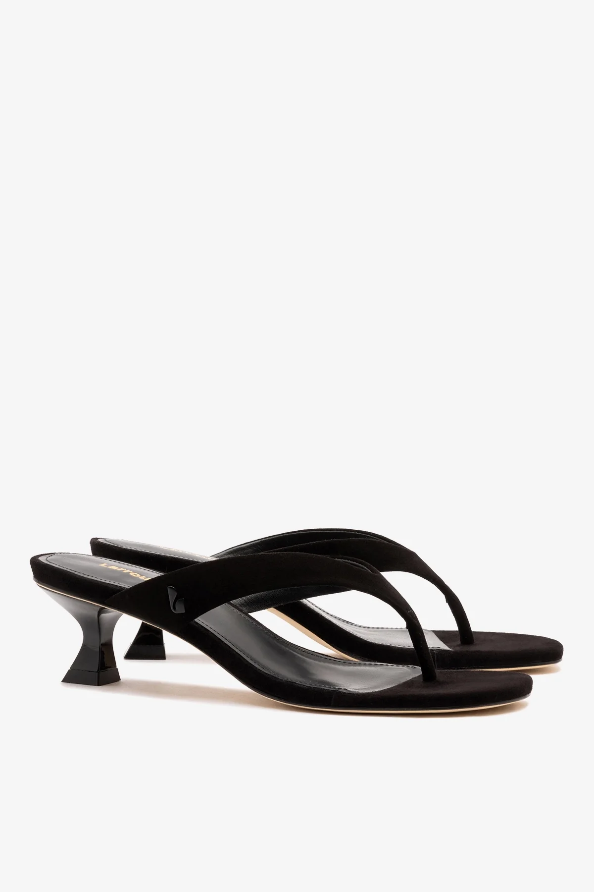 Gaia Low In Black Leather - Image 3