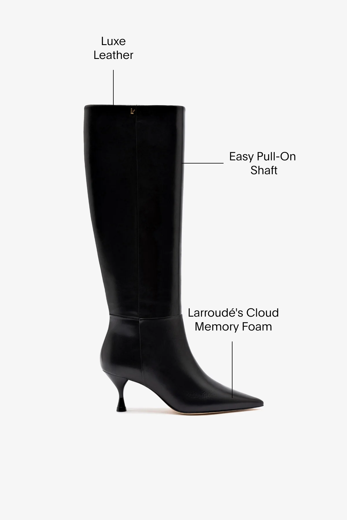 Georgia Boot In Black Leather - Image 5