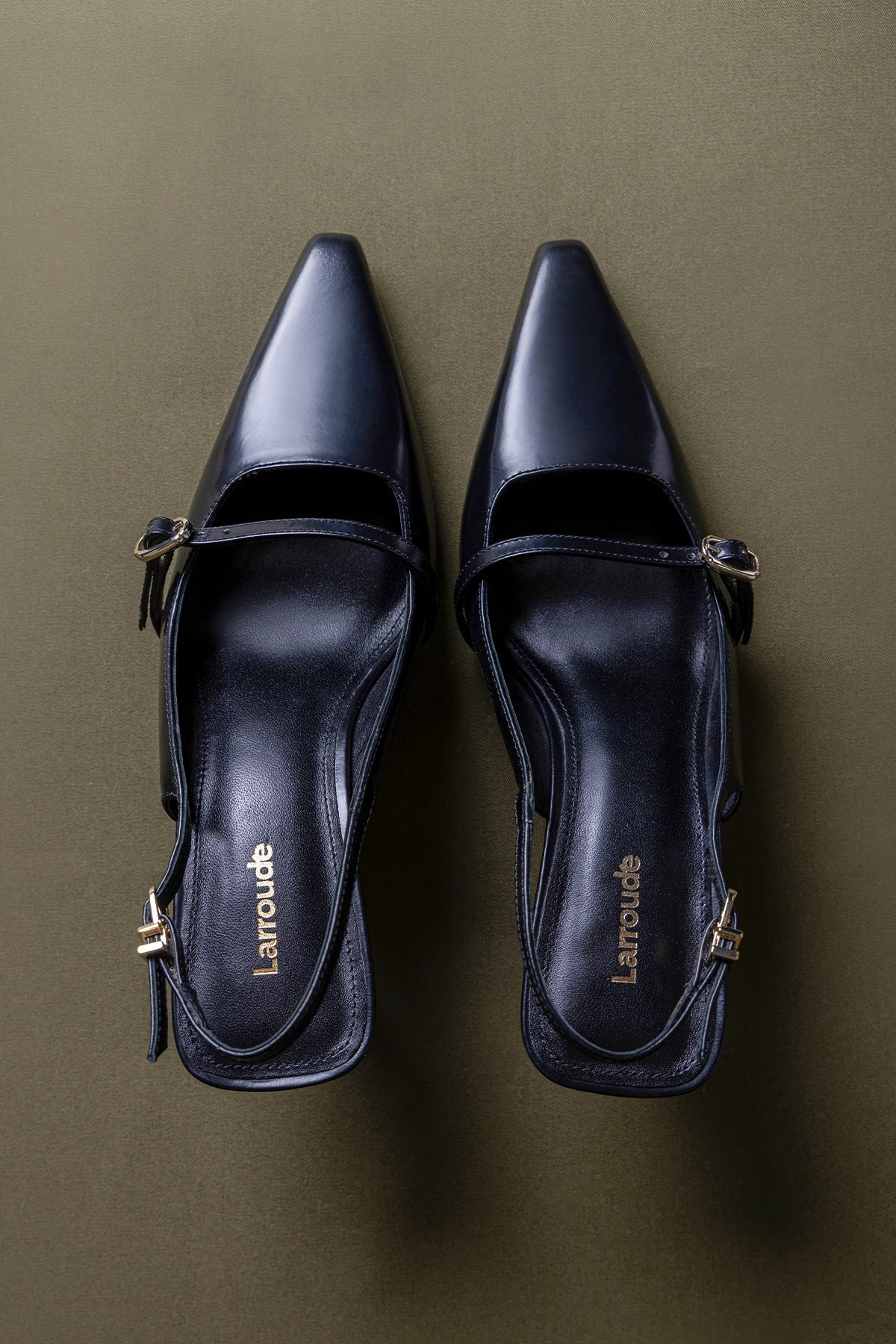 Ines Pump In Black Leather - Image 6