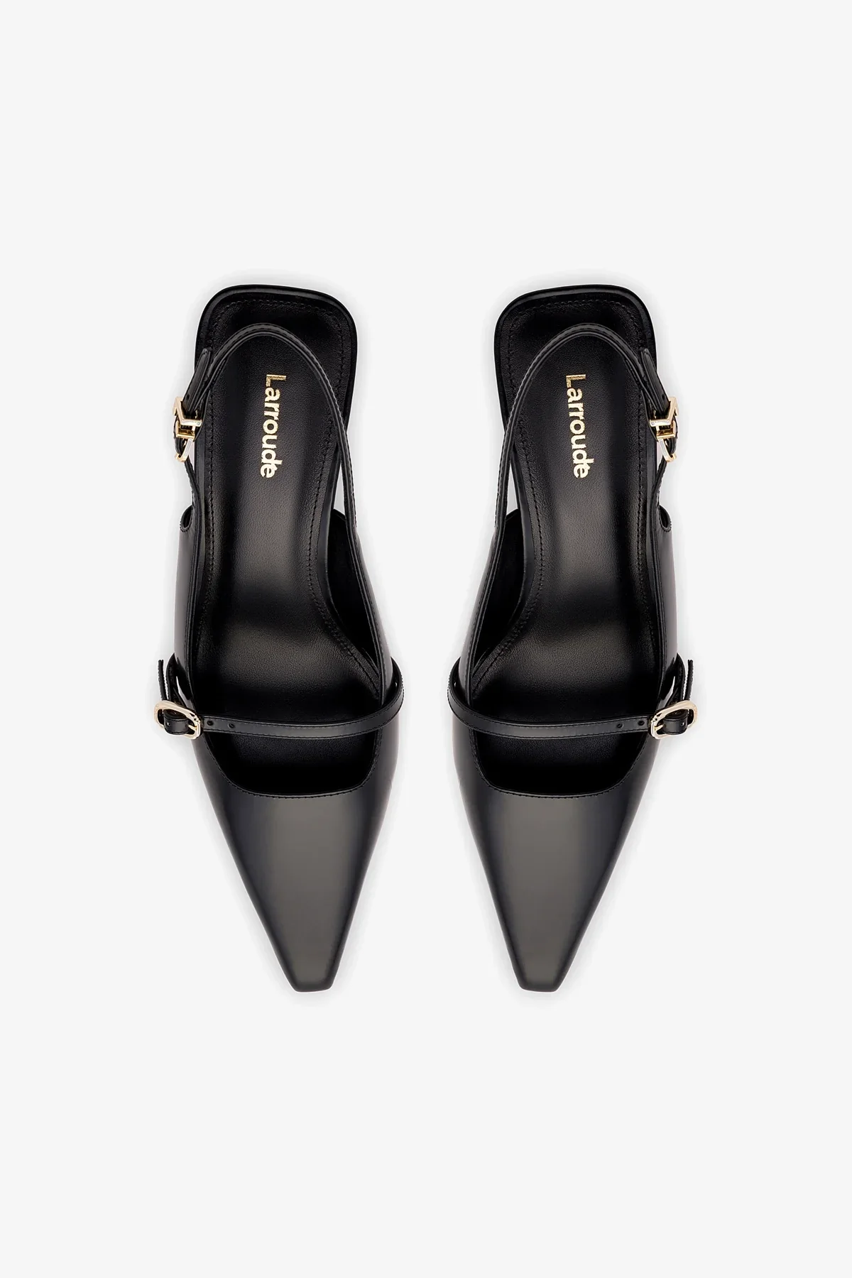 Ines Pump In Black Leather - Image 7