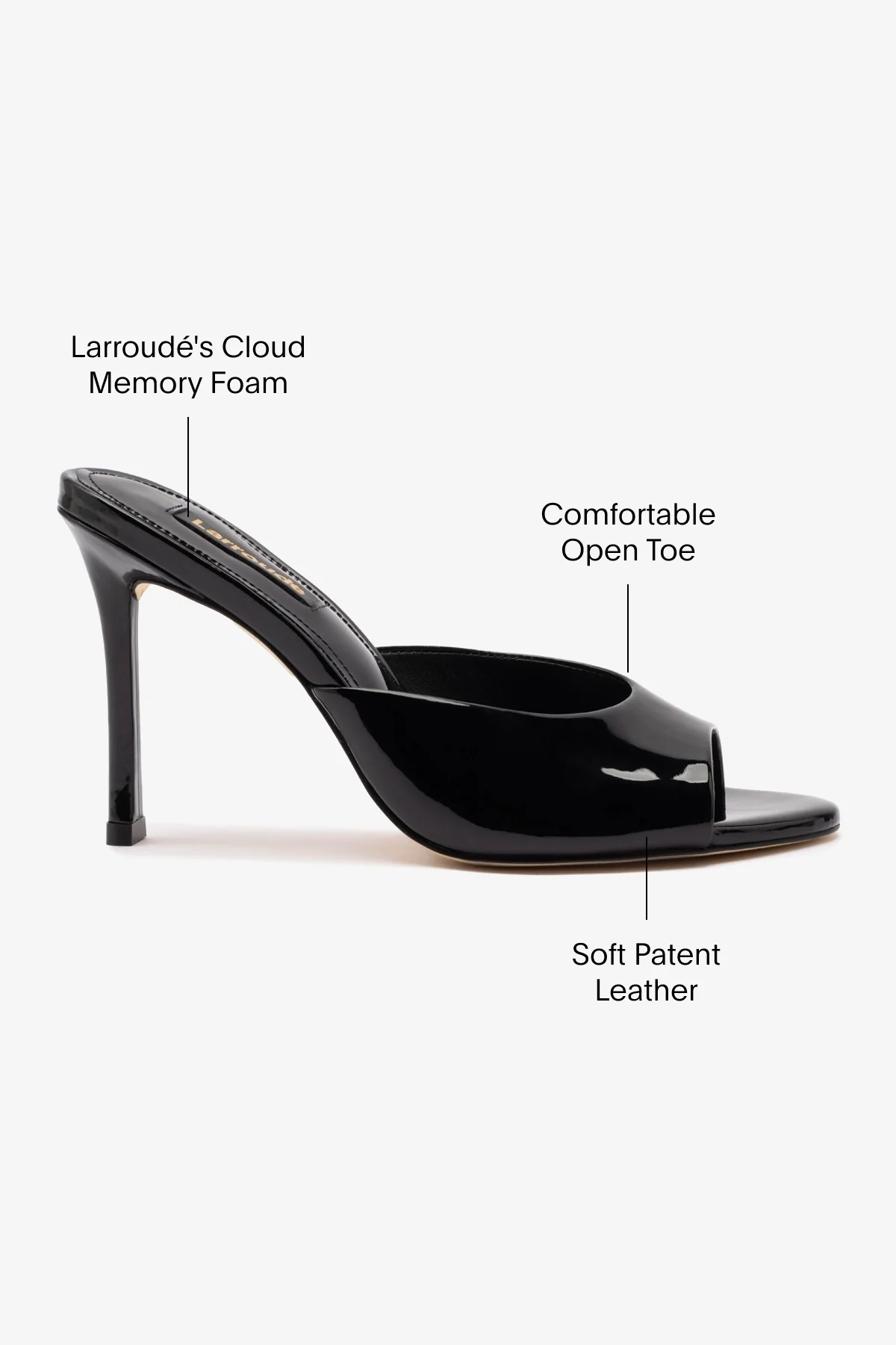 Jasmine Hi Mule In Black Leather - Image 5