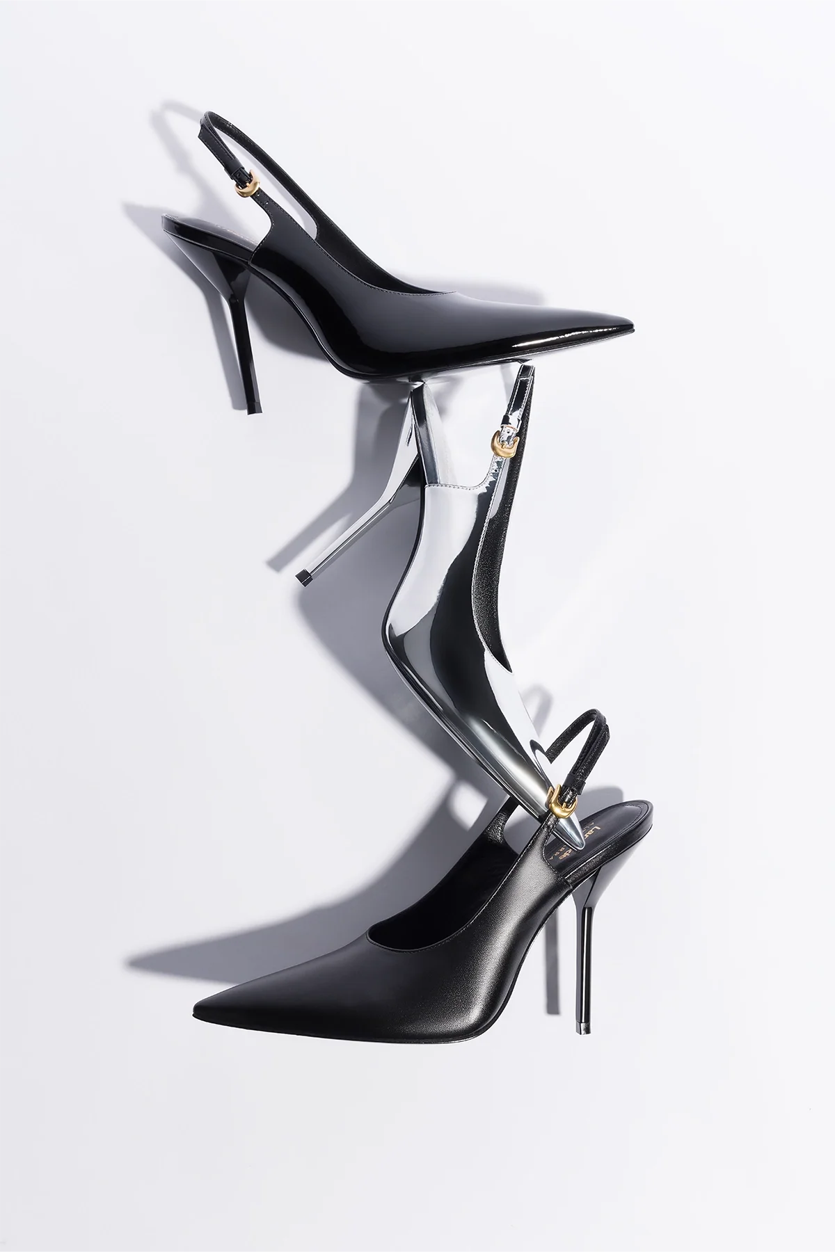Larroudé x Altuzarra Pump In Black Patent Leather - Image 6
