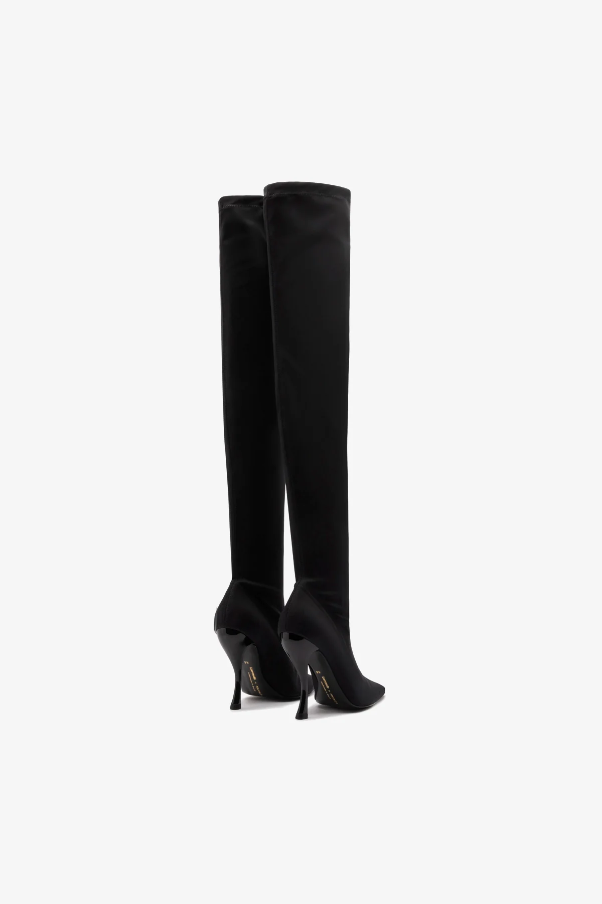 Larroudé by Nicolò B. Anastasia Boot In Black Lycra - Image 3