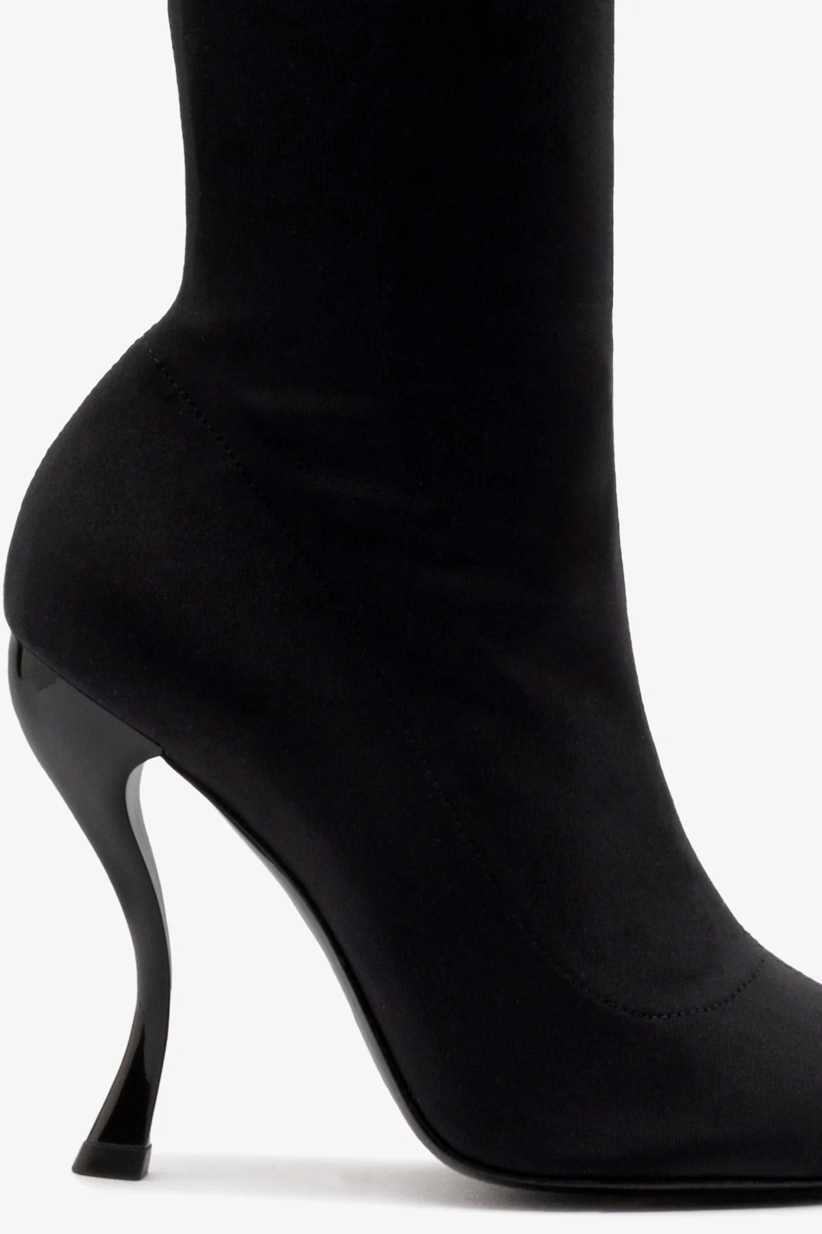 Larroudé by Nicolò B. Anastasia Boot In Black Lycra - Image 4