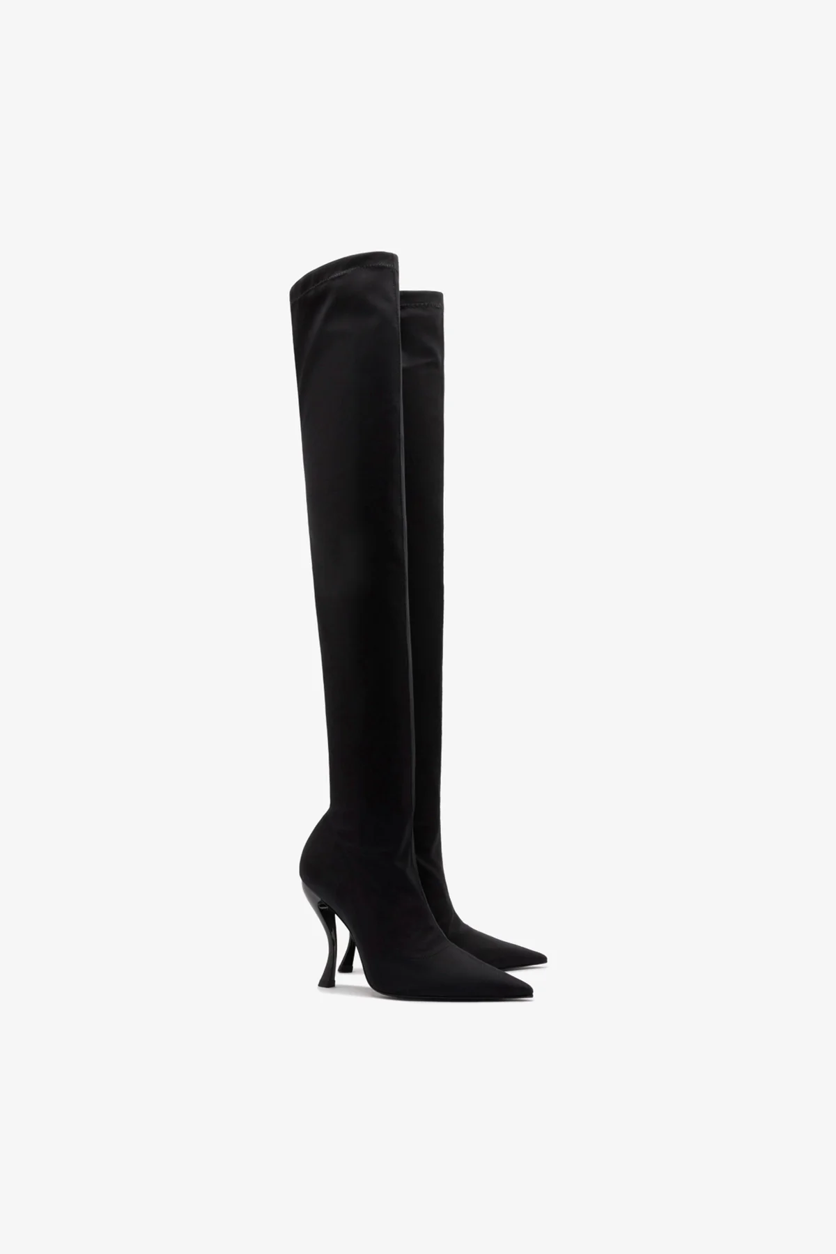 Larroudé by Nicolò B. Anastasia Boot In Black Lycra - Image 7