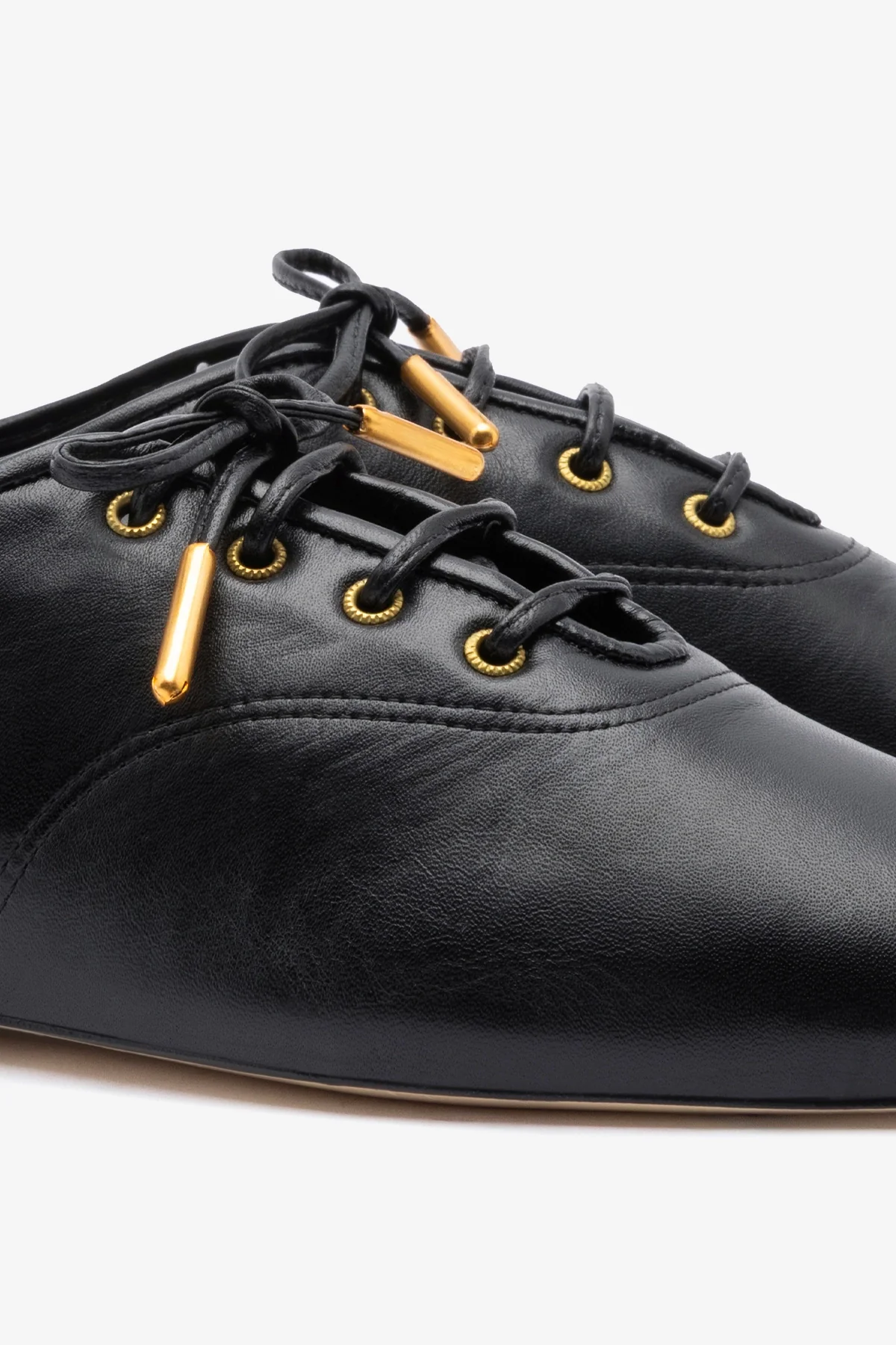 Liza Sneaker In Black Leather - Image 4