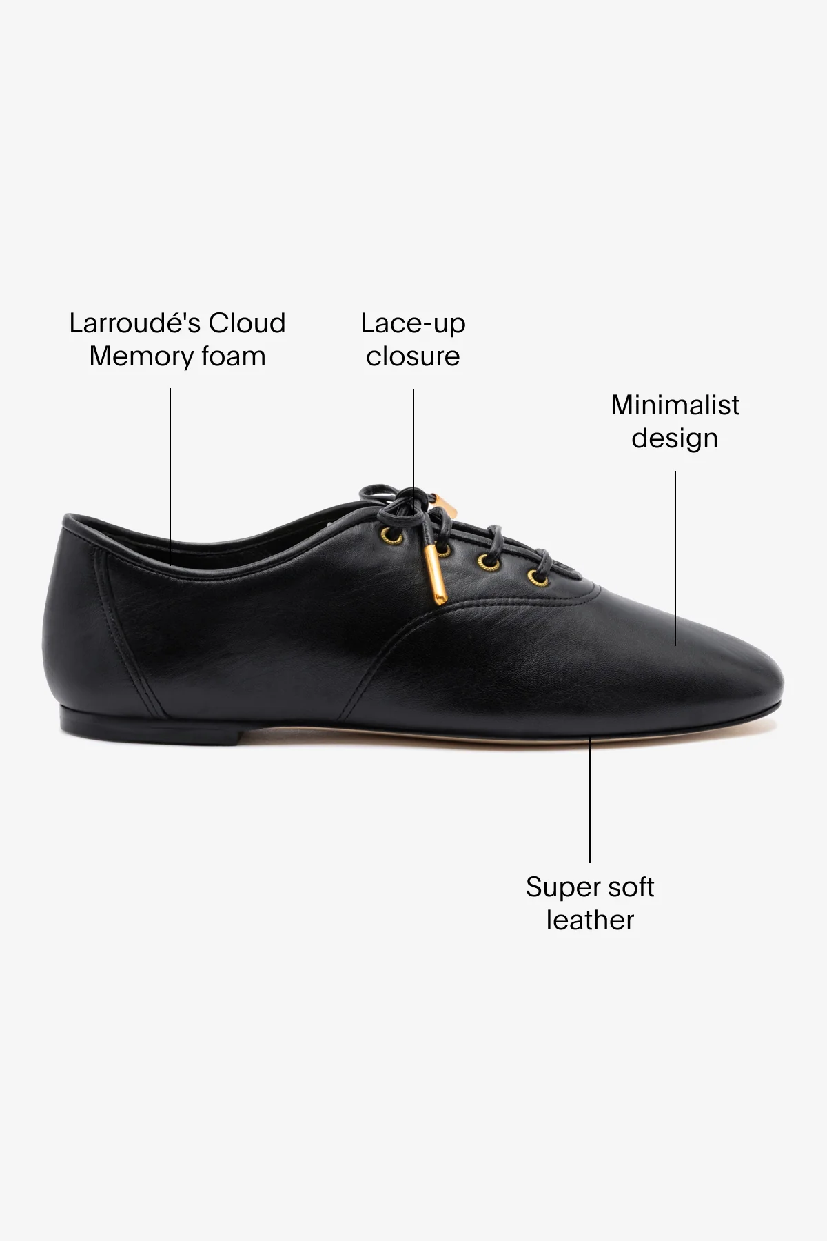 Liza Sneaker In Black Leather - Image 5