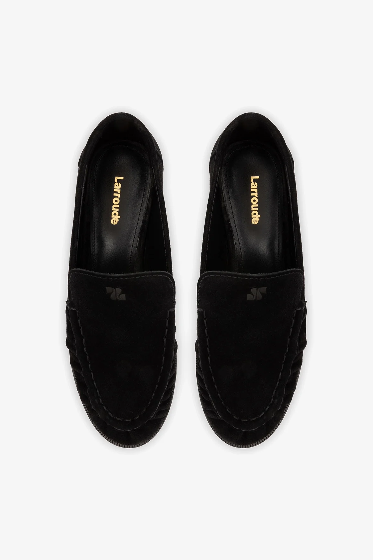 Margaux Loafer In Black Suede - Image 5