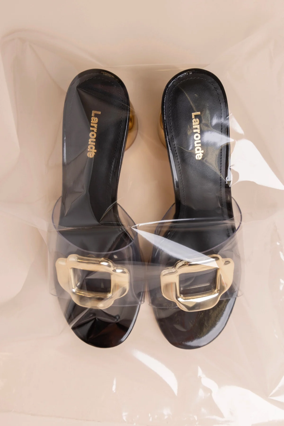 Margherita Clear Mule Black Patent Leather - Image 6