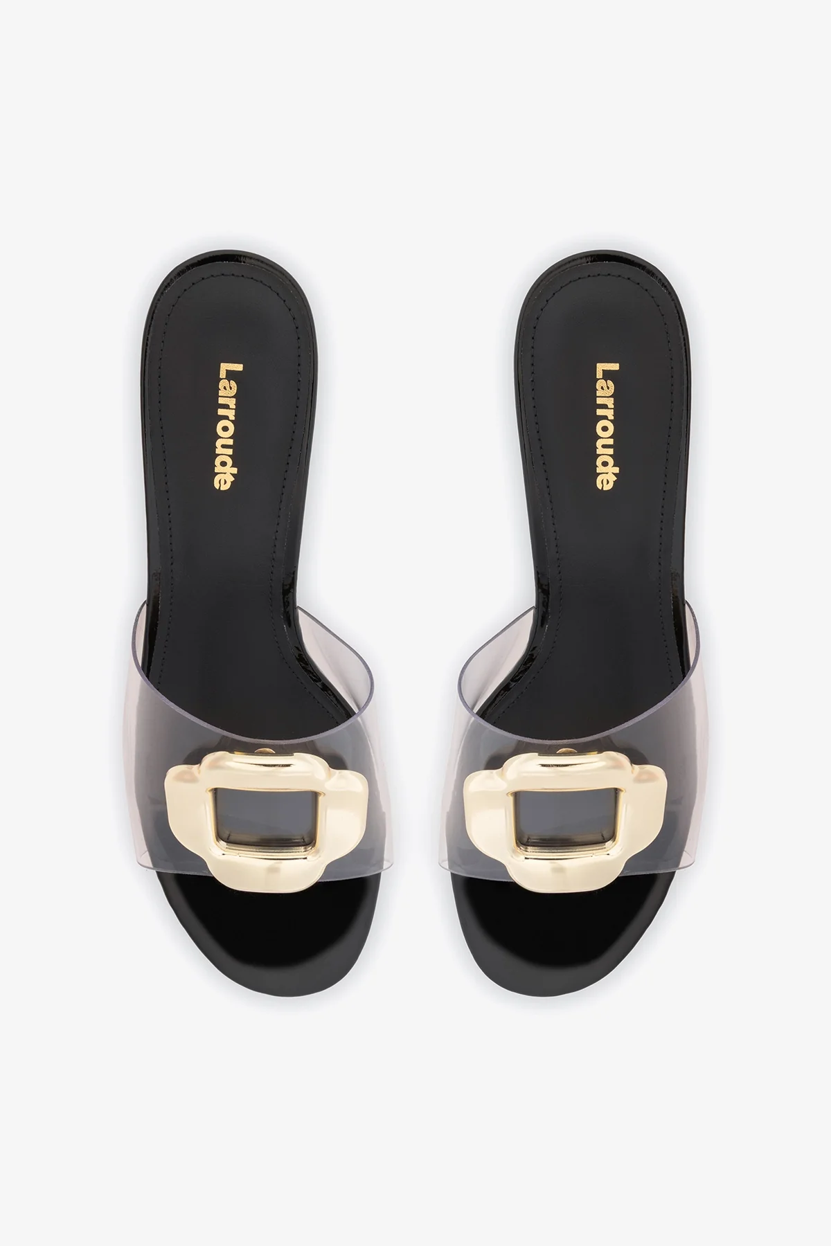 Margherita Clear Mule Black Patent Leather - Image 7