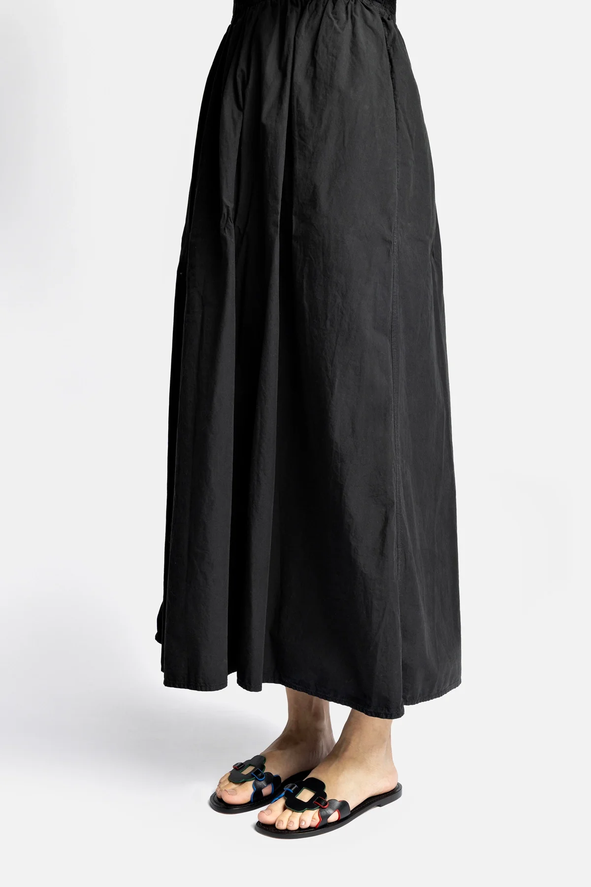Margherita Slide In Black Leather - Image 5
