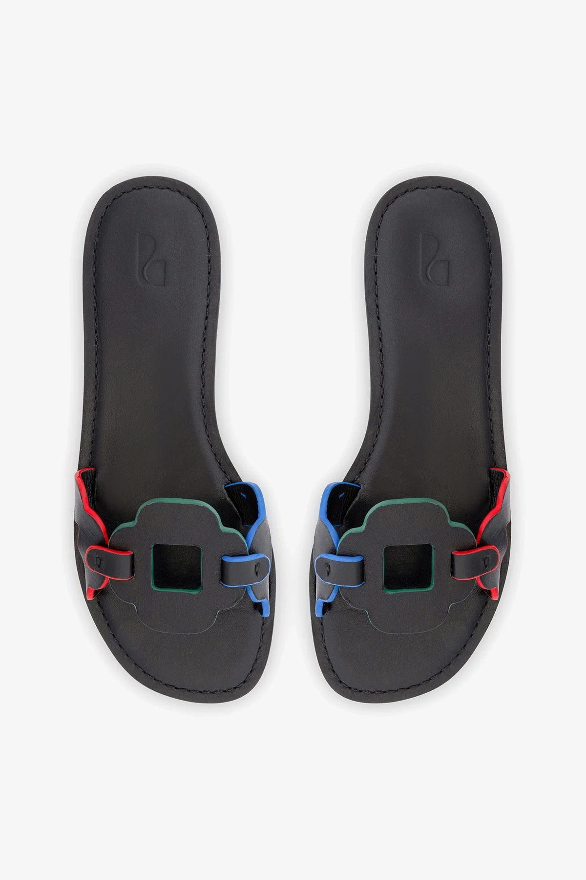 Margherita Slide In Black Leather - Image 6