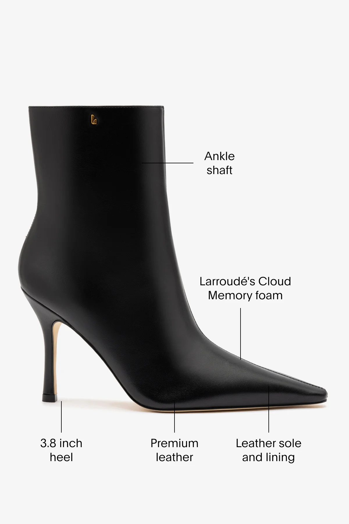 Mini Carine Boot In Black Leather - Image 5