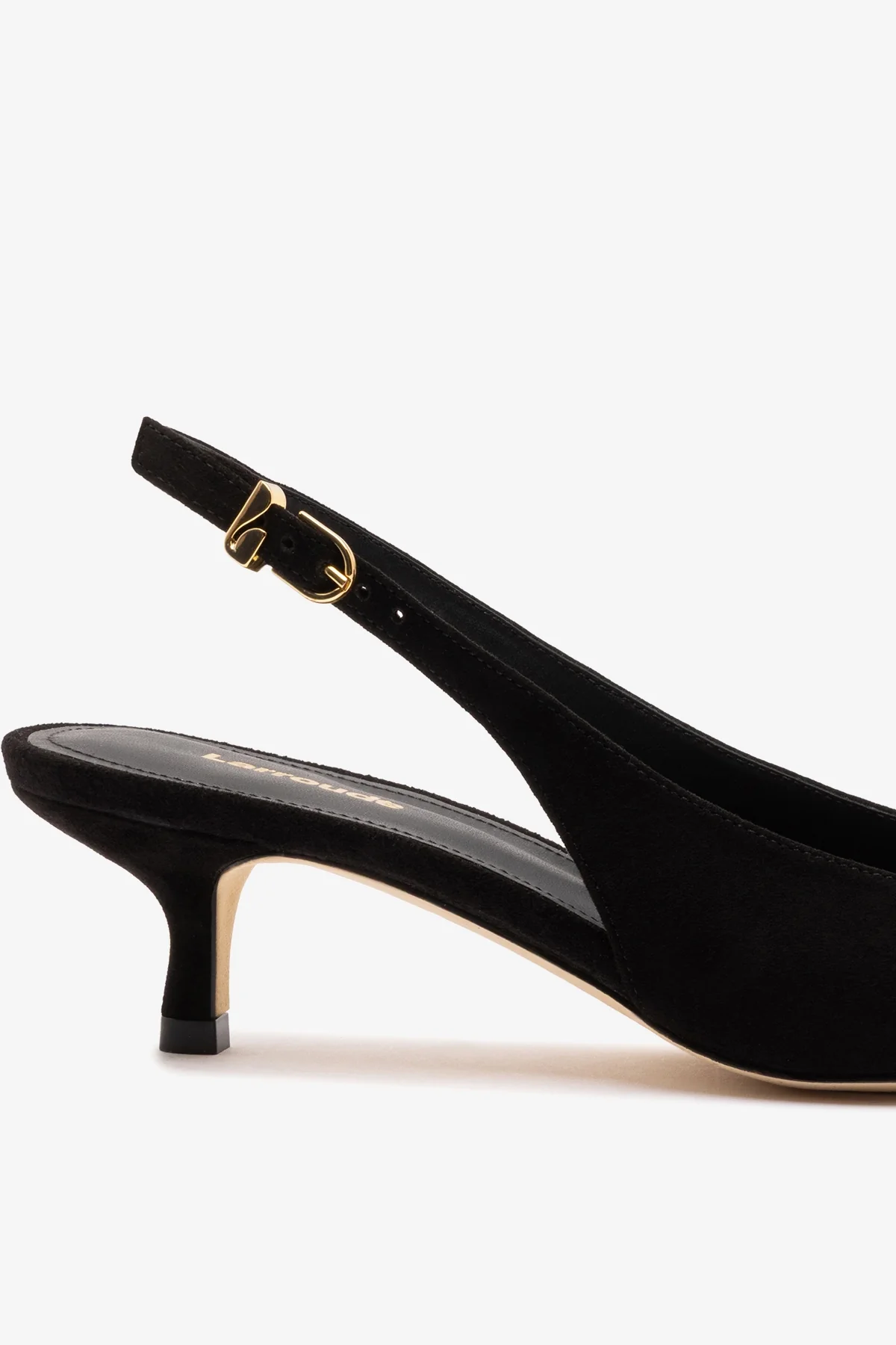 Nara Pump In Black Suede and Leather - Image 4