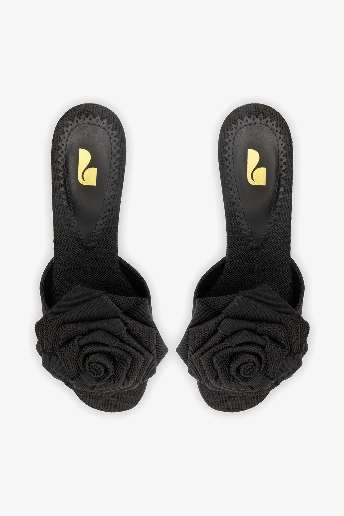 Scarlet Low Mule In Black Raffia - Image 6