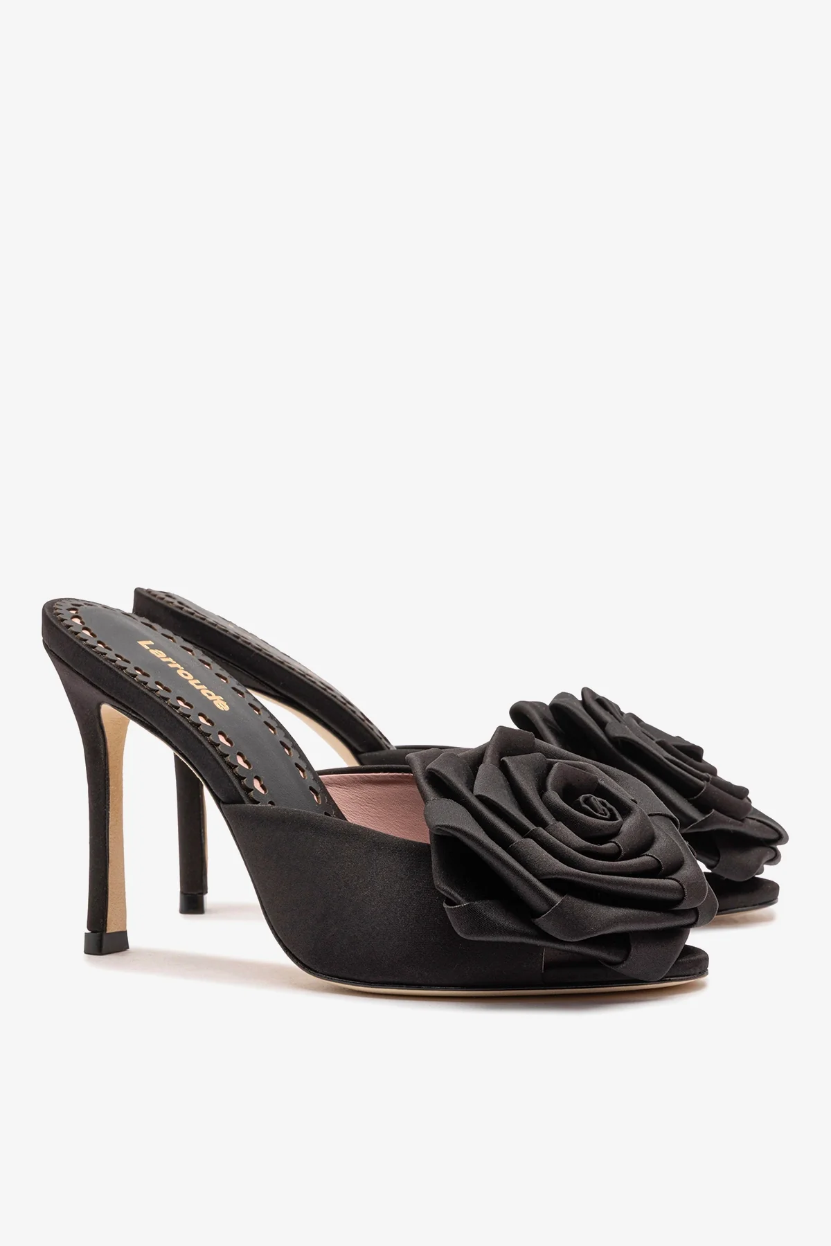 Scarlet Mule In Black SatIn - Image 3
