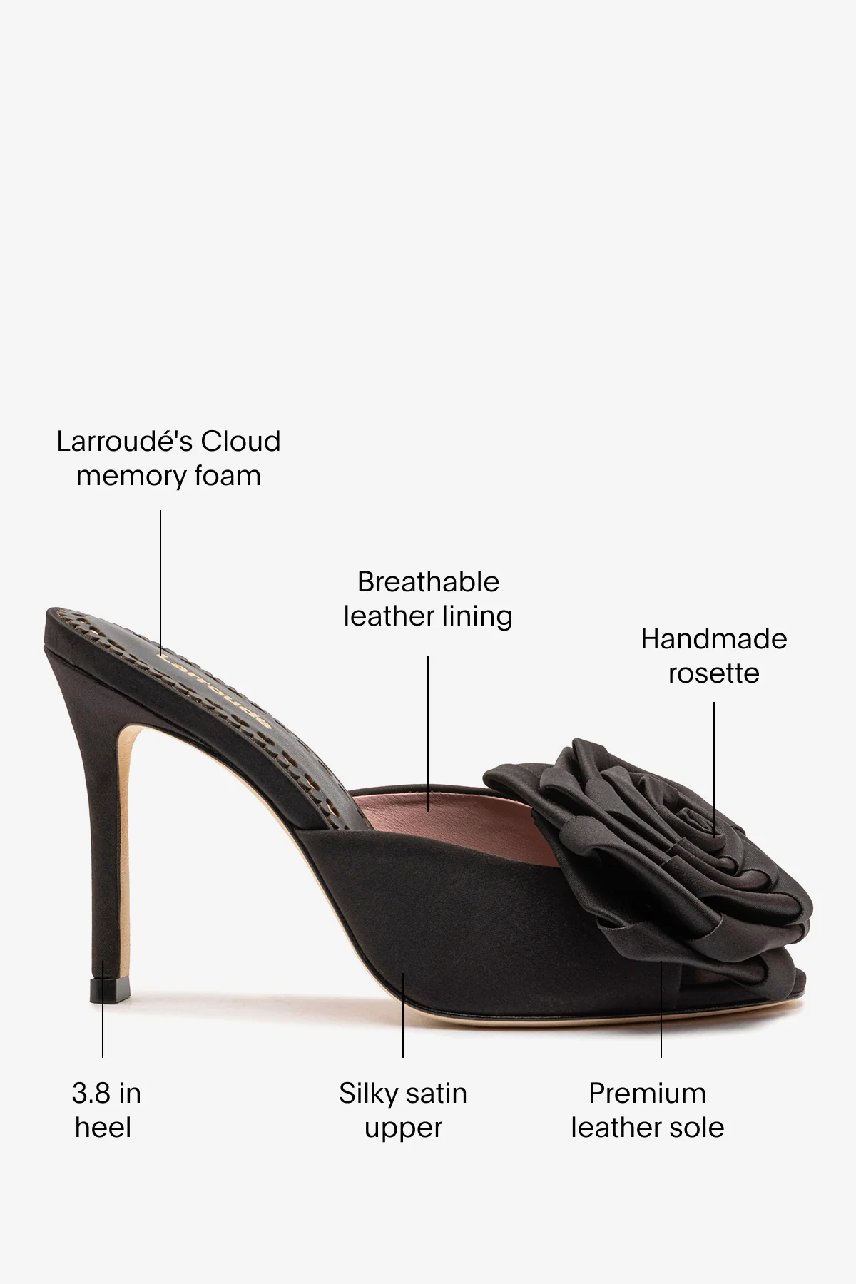 Scarlet Mule In Black SatIn - Image 5